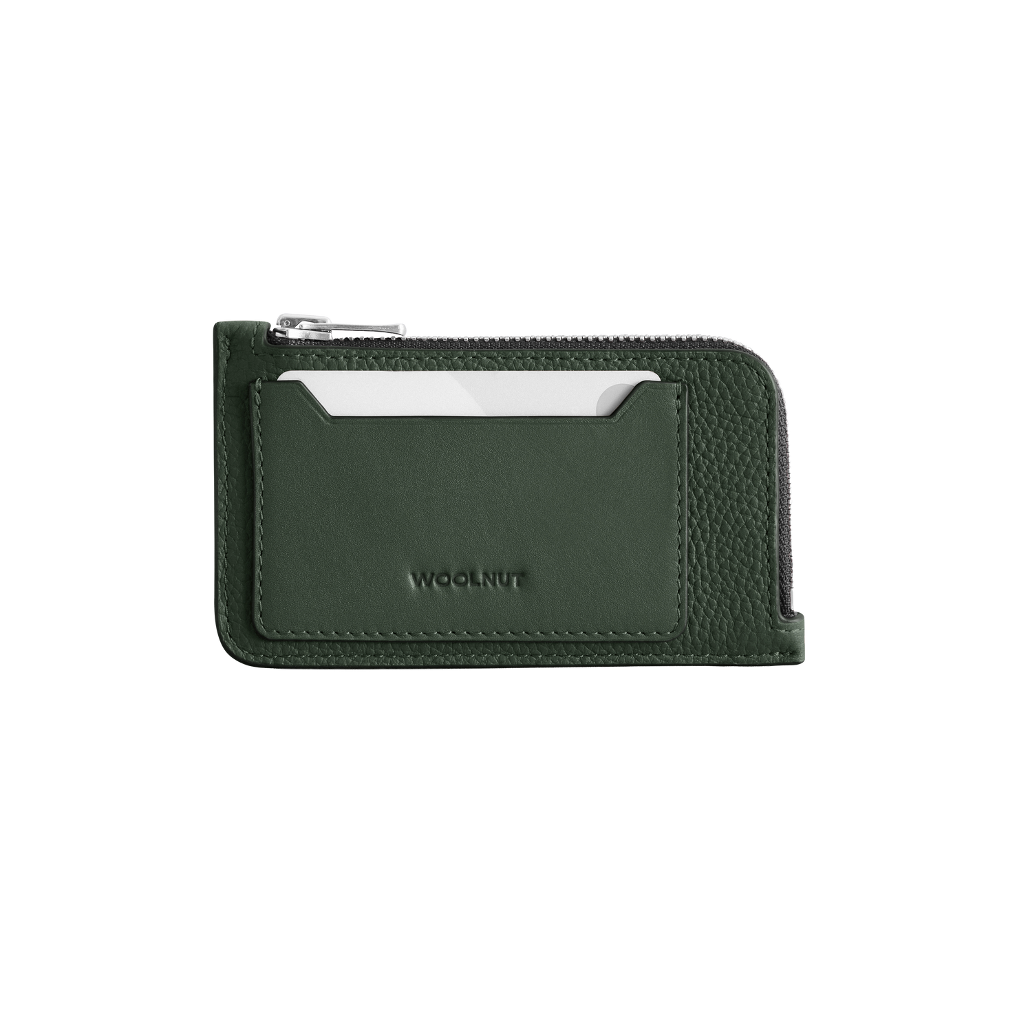 Woolnut Leather Folio Wallet - Green
