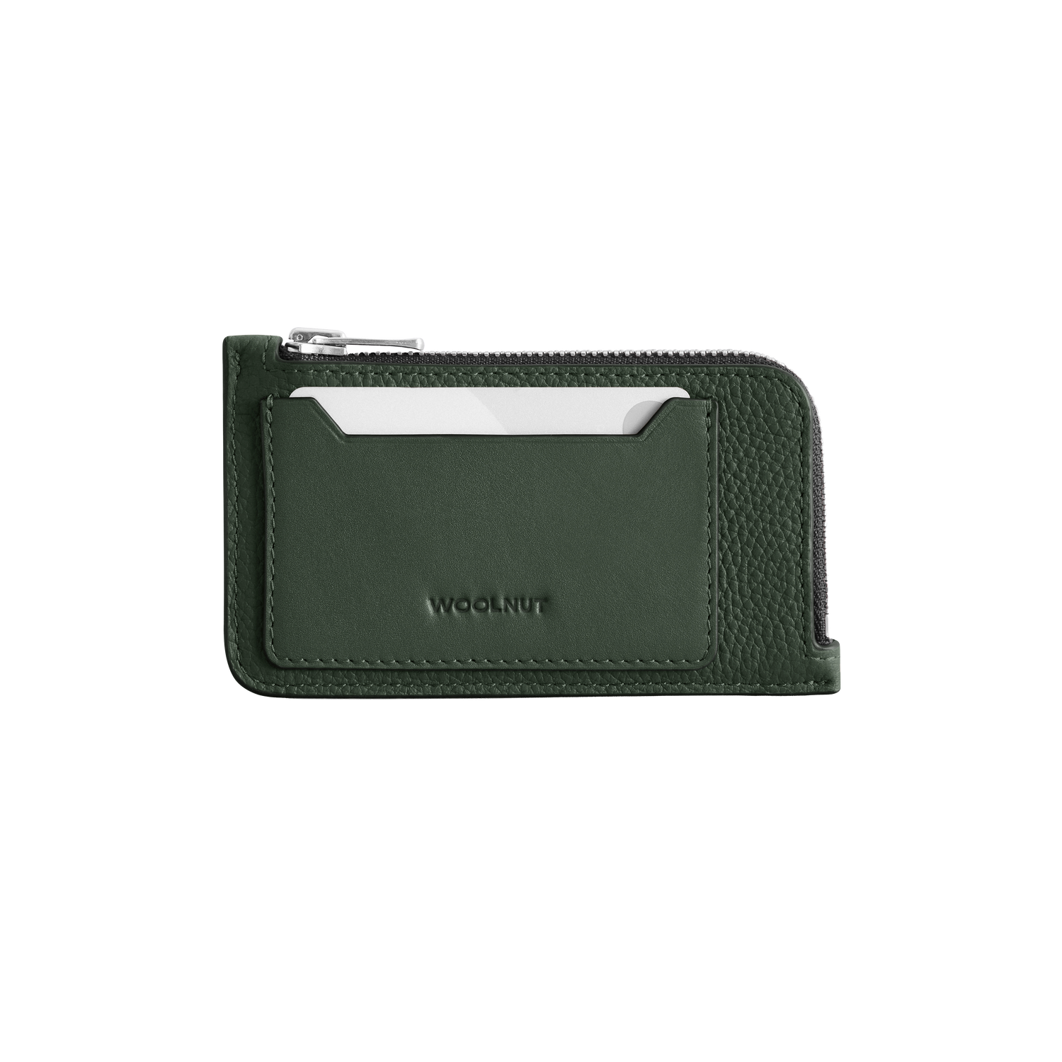 Woolnut Leather Folio Wallet - Green