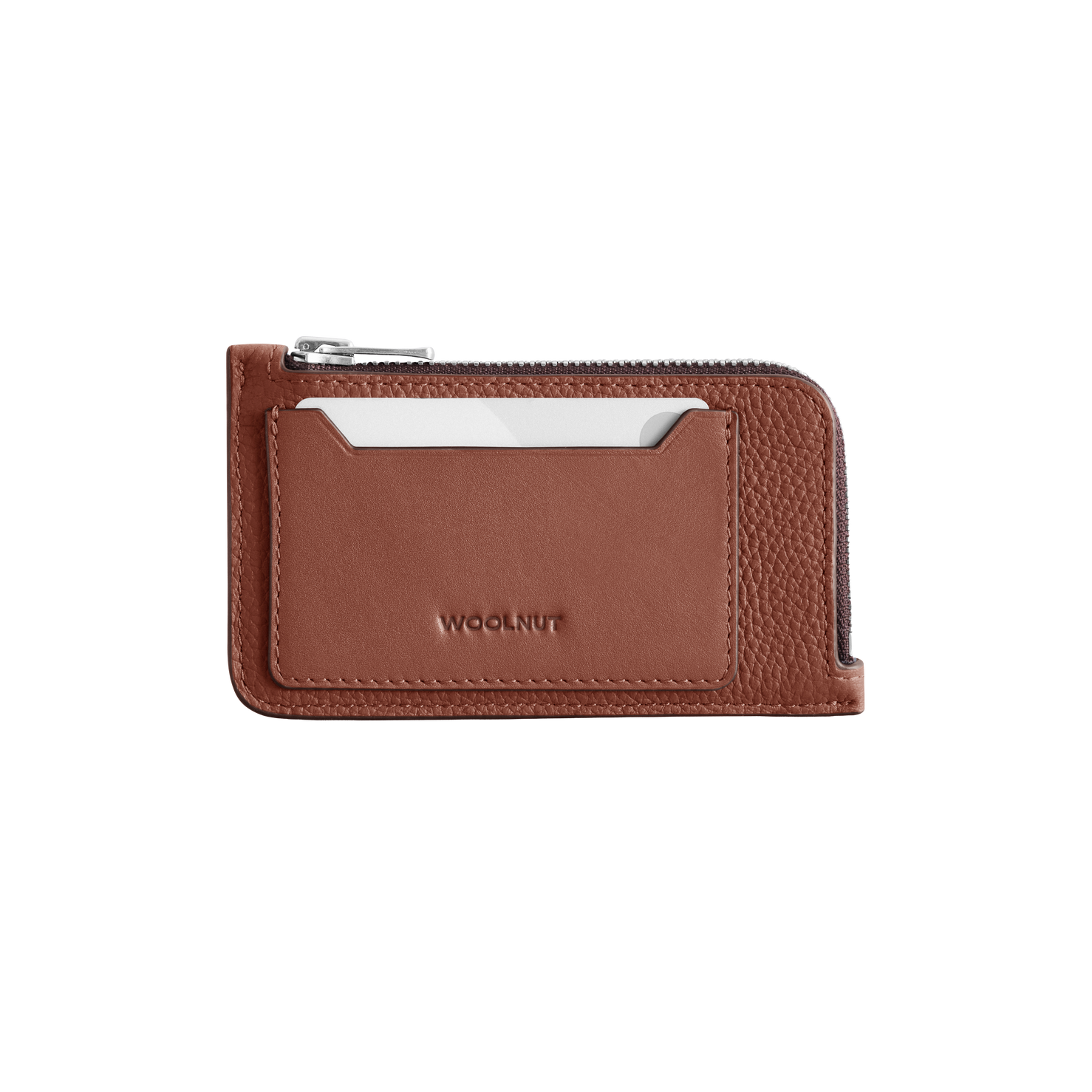 Woolnut Leather Folio Wallet - Cognac