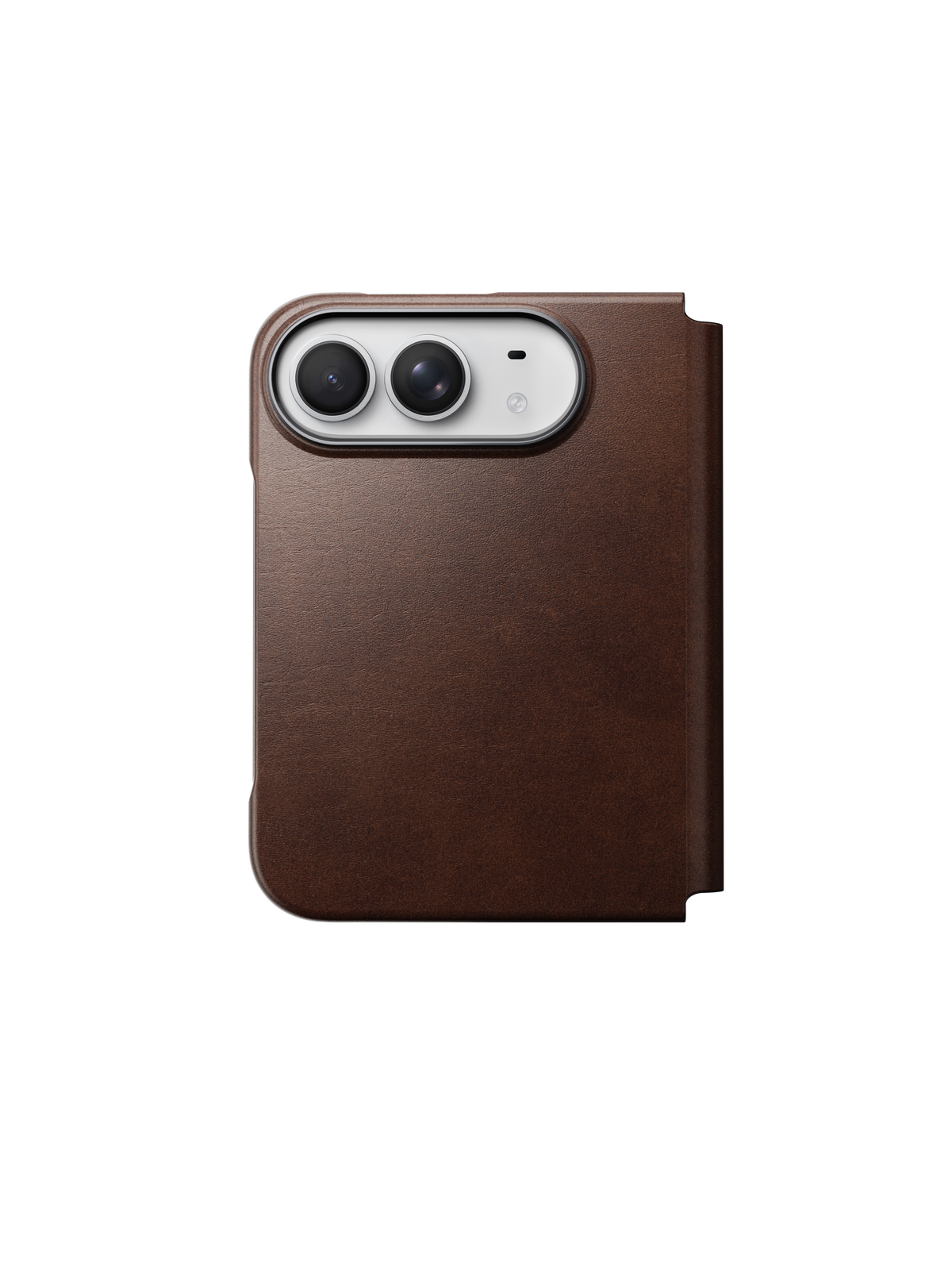 Nomad Traditional Folio with Horween Leather for iPhone Duo - Rustic Brown