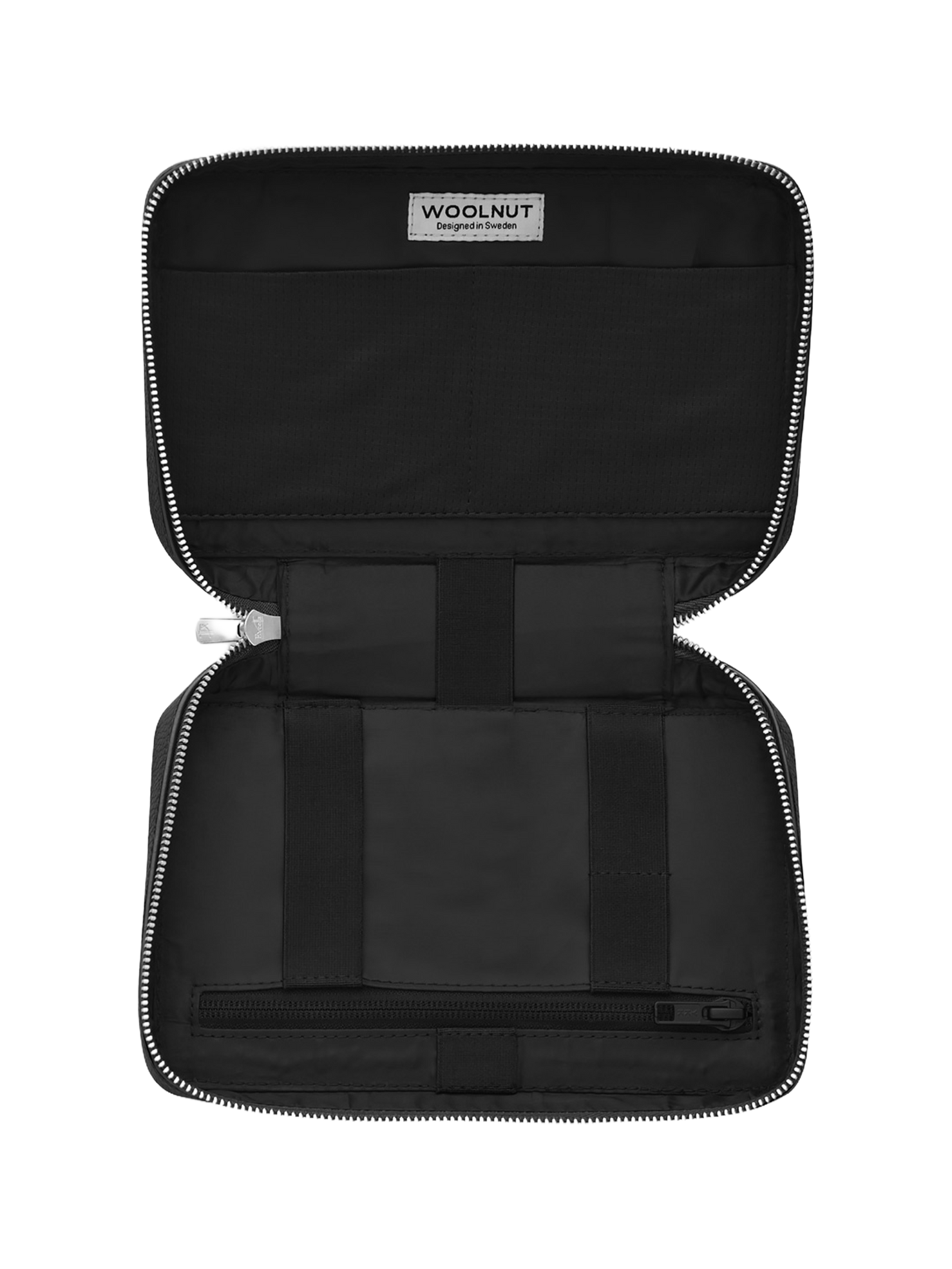 Woolnut Leather Tech Organiser - Black