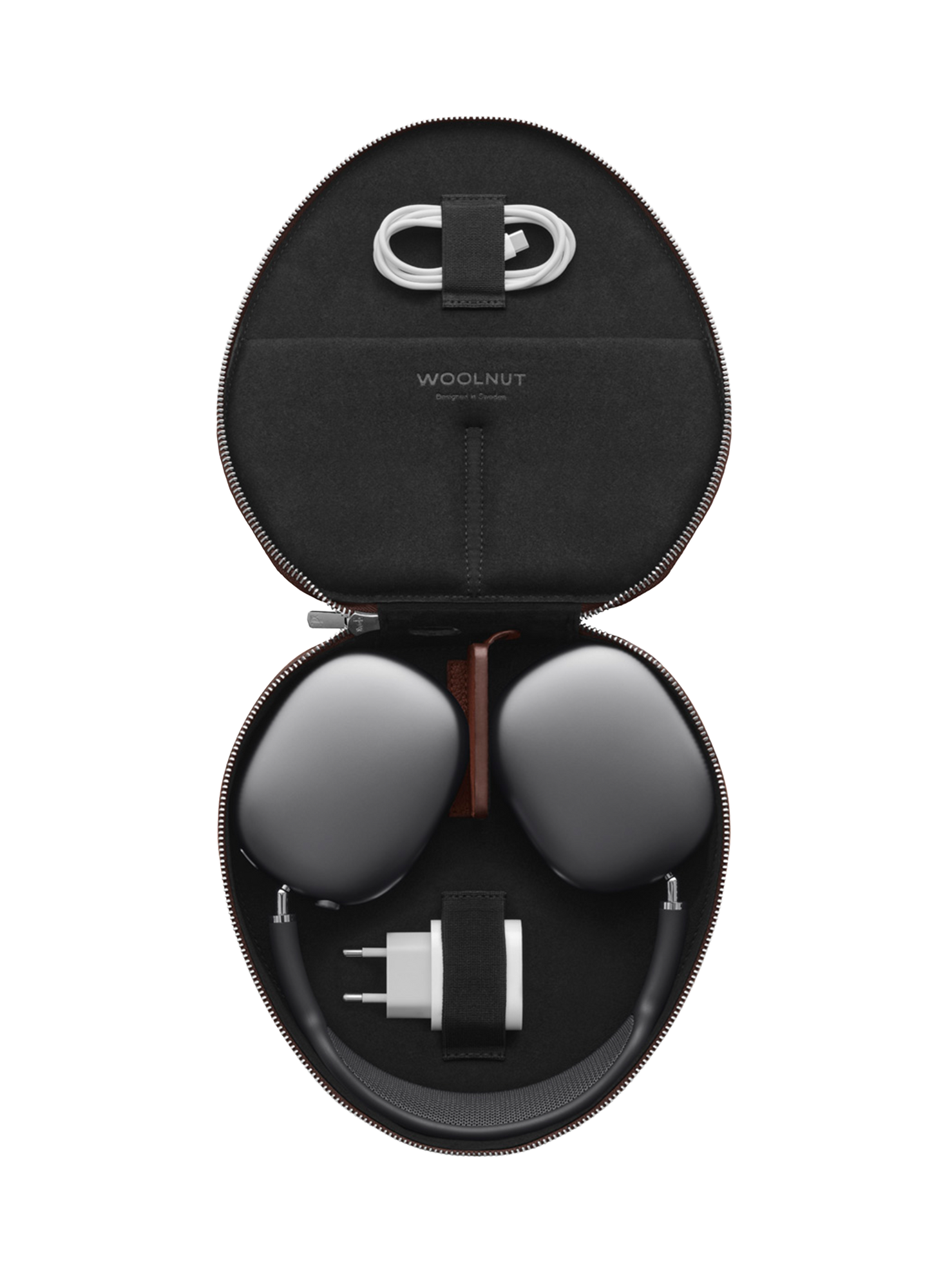 Woolnut Leather Case for AirPods Max - Cognac - Open Box