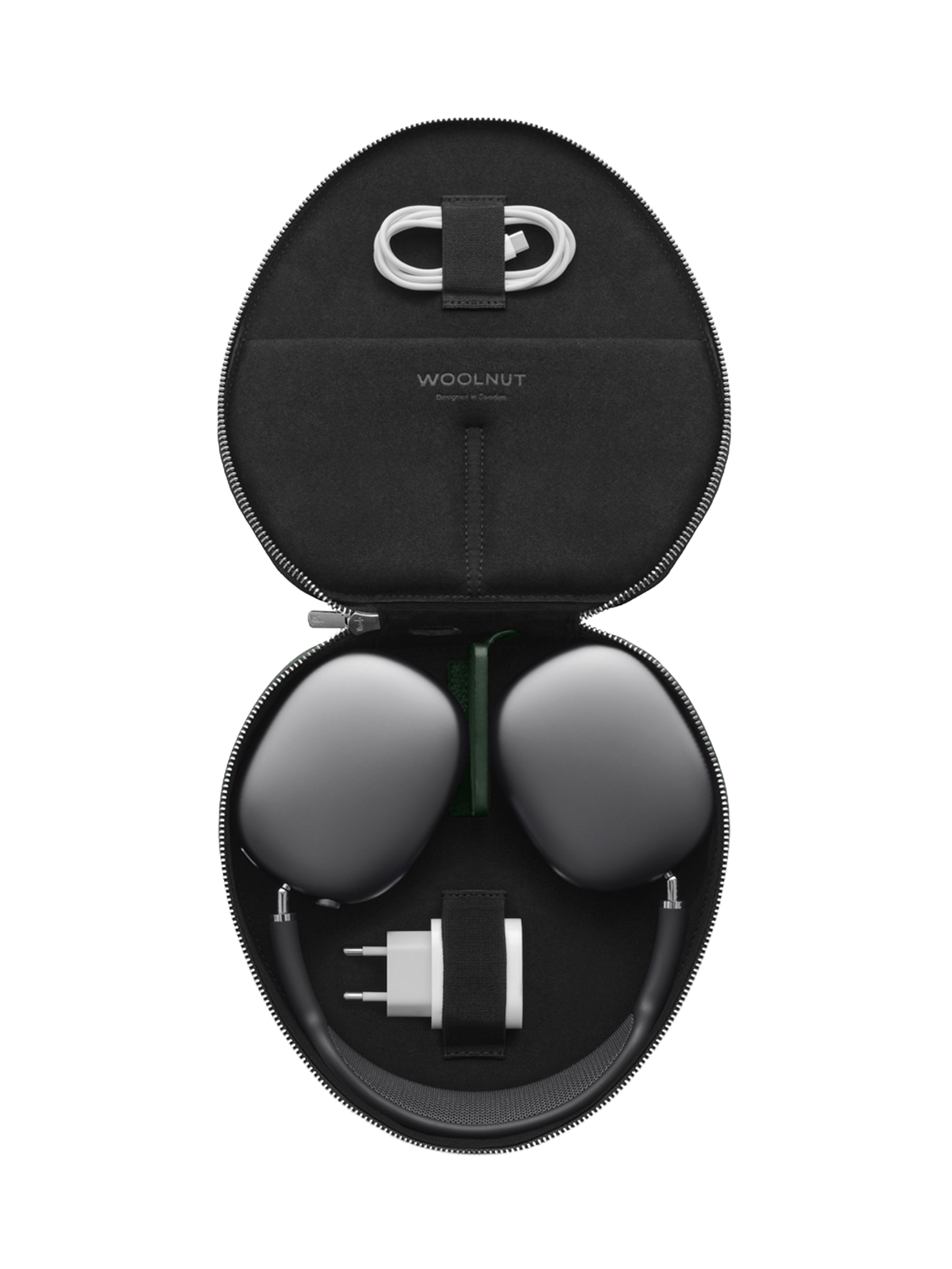 Woolnut Leather Case for AirPods Max - Green