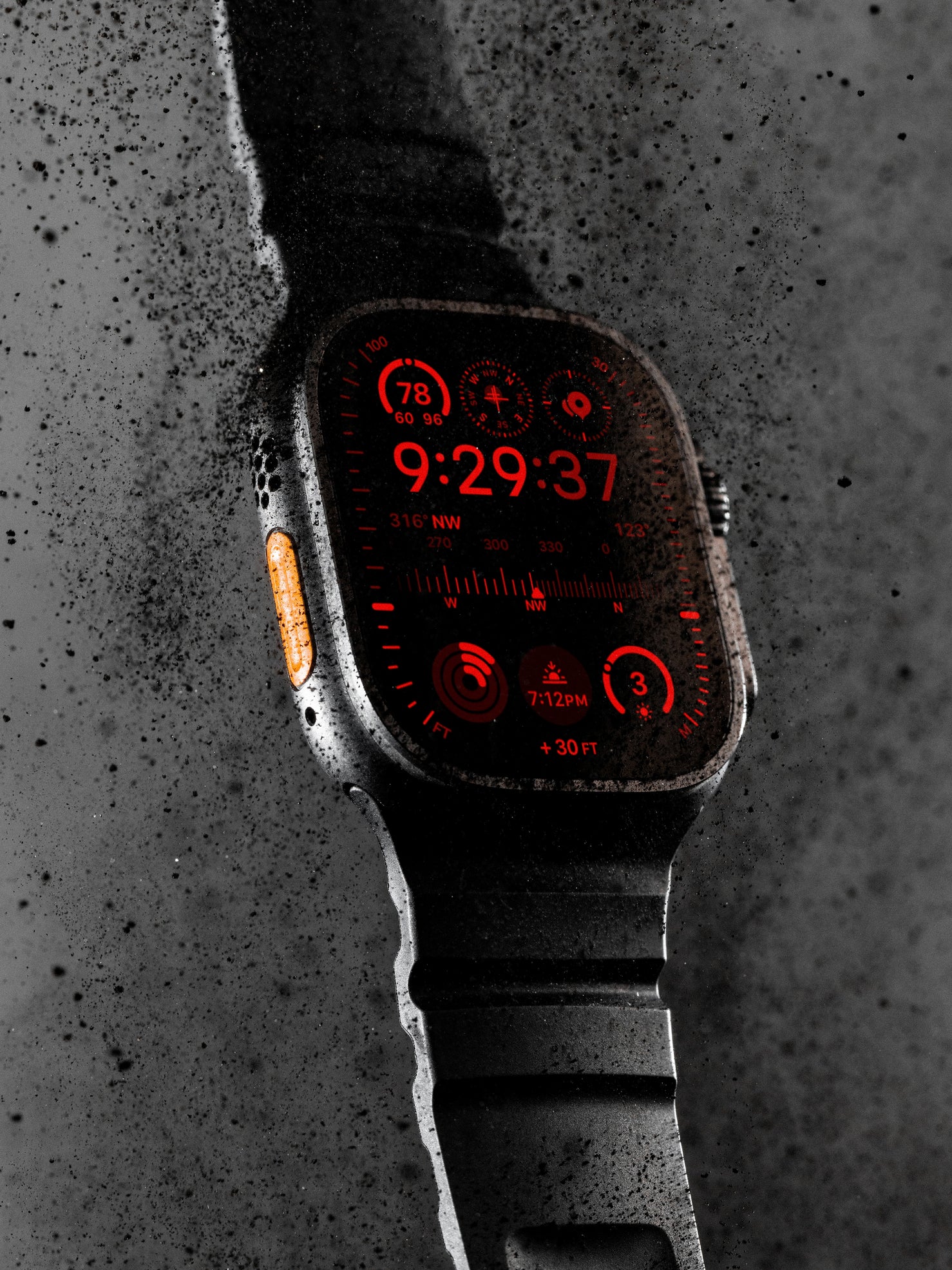 Nomad Rocky Point Band - 46/49mm - Natural Hardware - Carbon Black