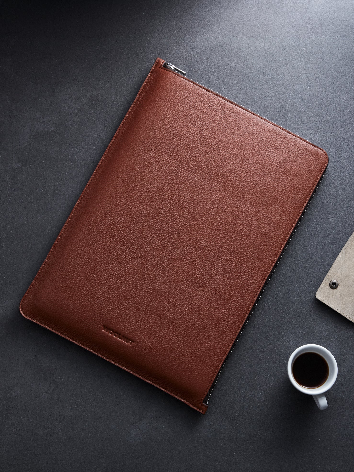 Woolnut Leather Folio for 16-inch MacBook Pro - Cognac