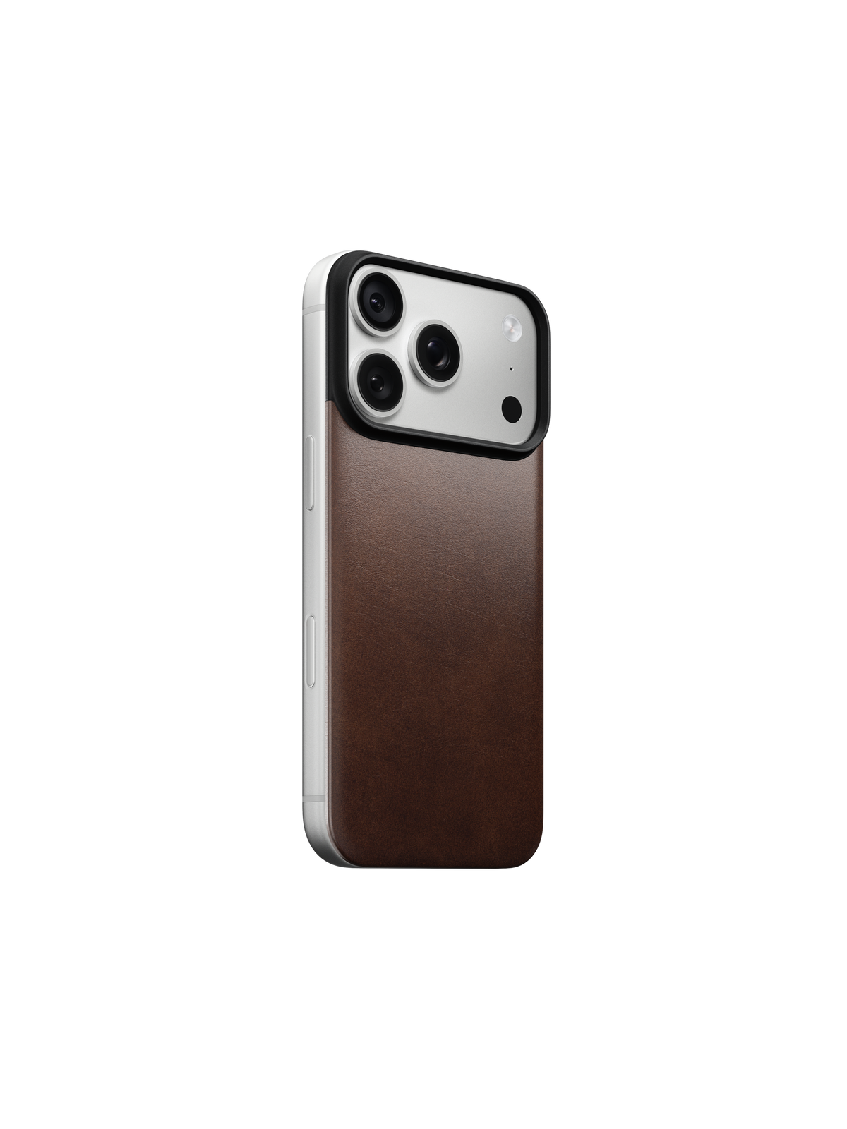 Nomad Magnetic Back with Horween Leather for iPhone 18 Pro - Rustic Brown
