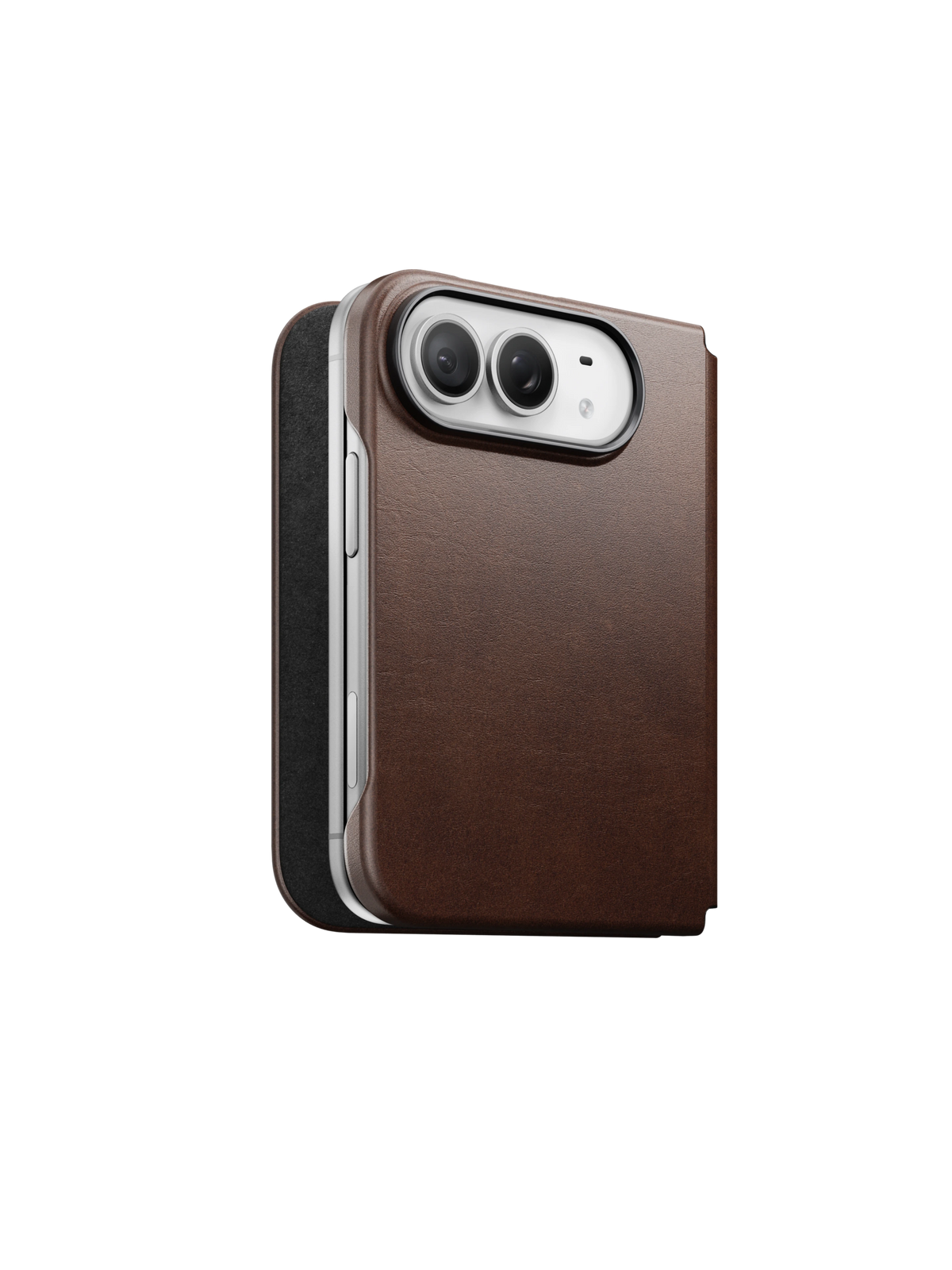 Nomad Traditional Folio with Horween Leather for iPhone Duo - Rustic Brown