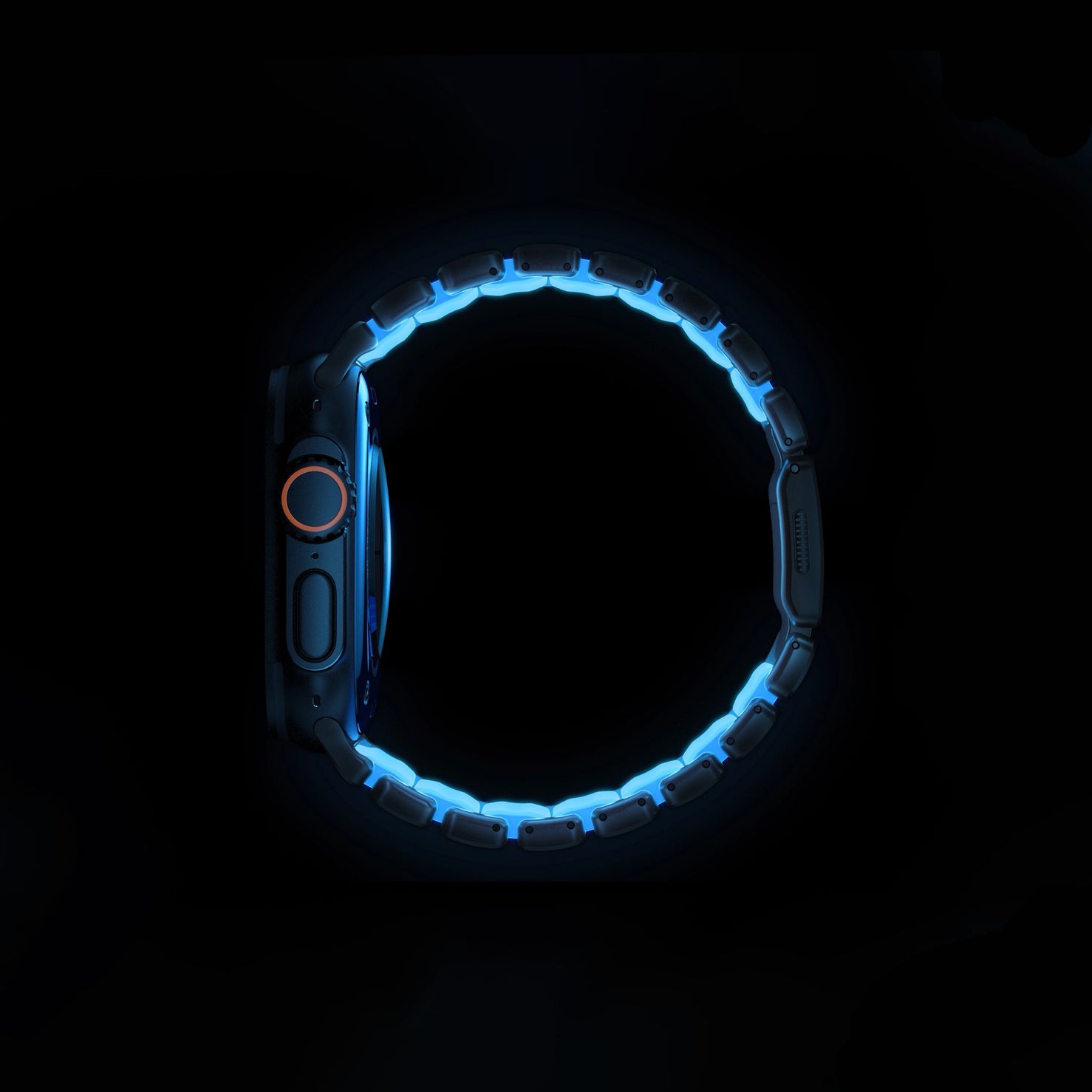 Nomad Stratos Band - Black Titanium / Icy Blue Glow