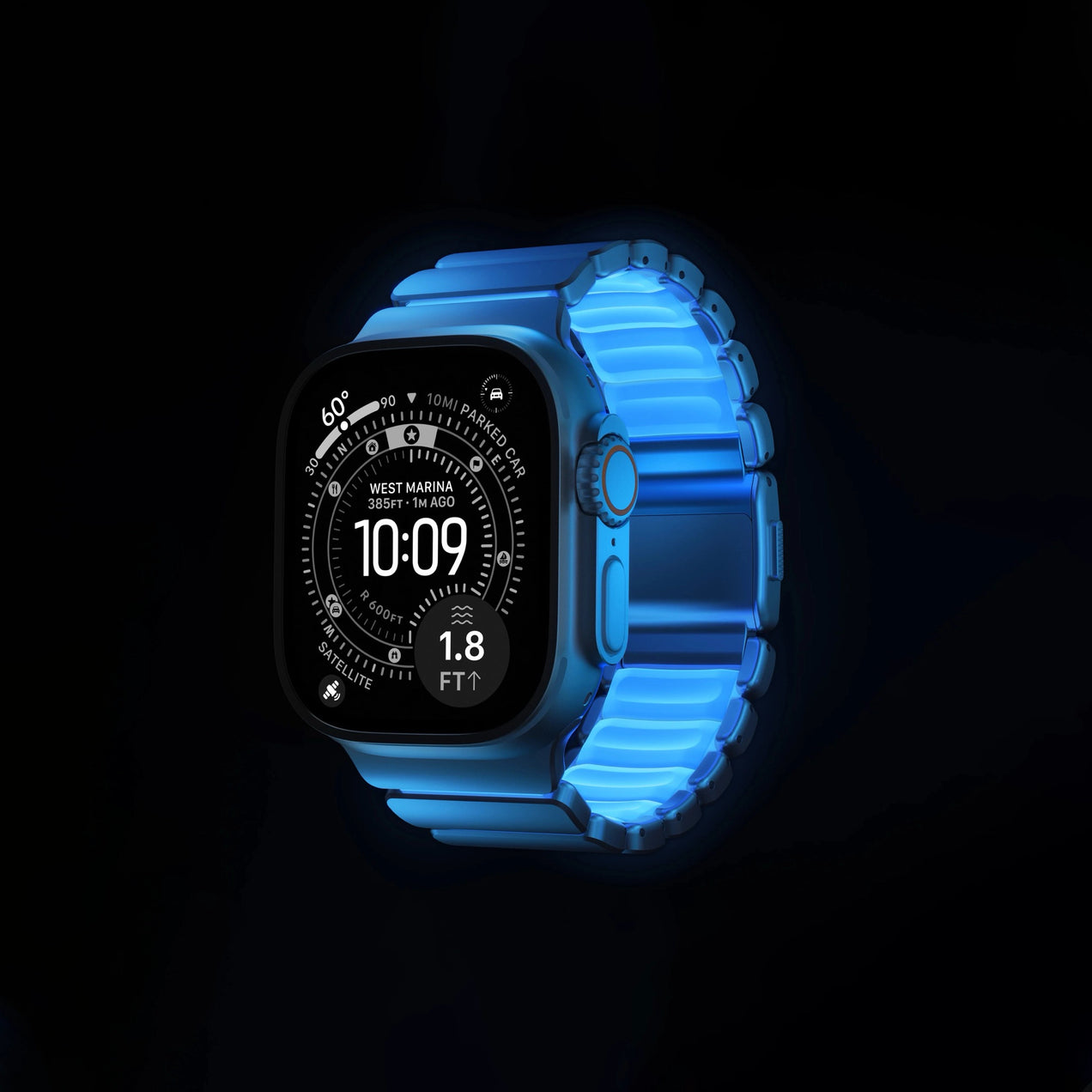 Stratos Band Icy Blue Glow