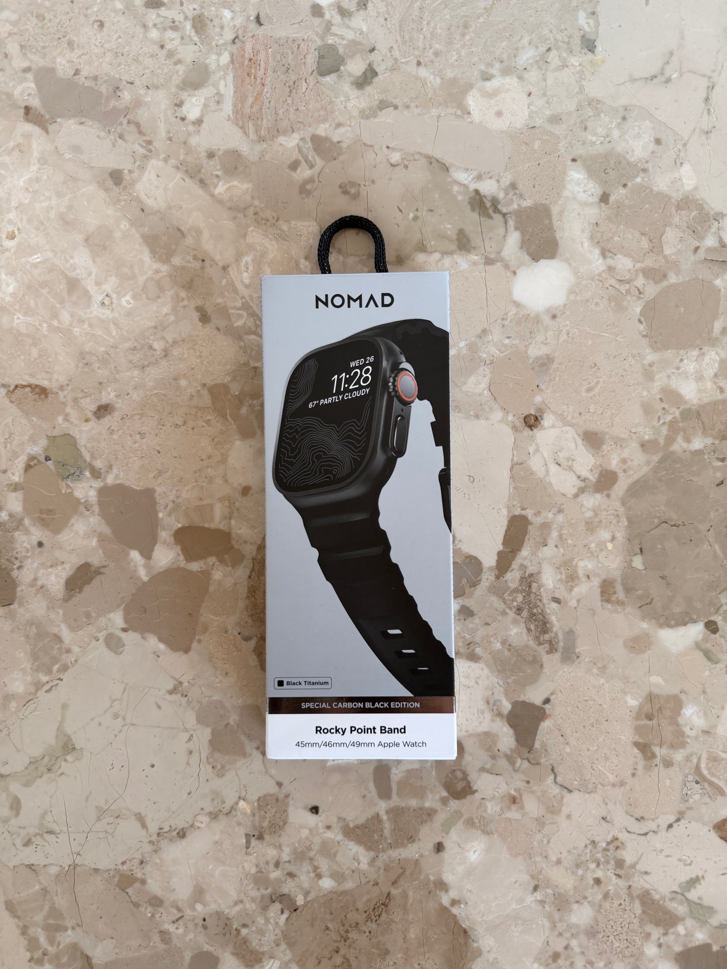 Nomad Rocky Point Band - 46/49mm - Carbon Black - Black Hardware - Open Box