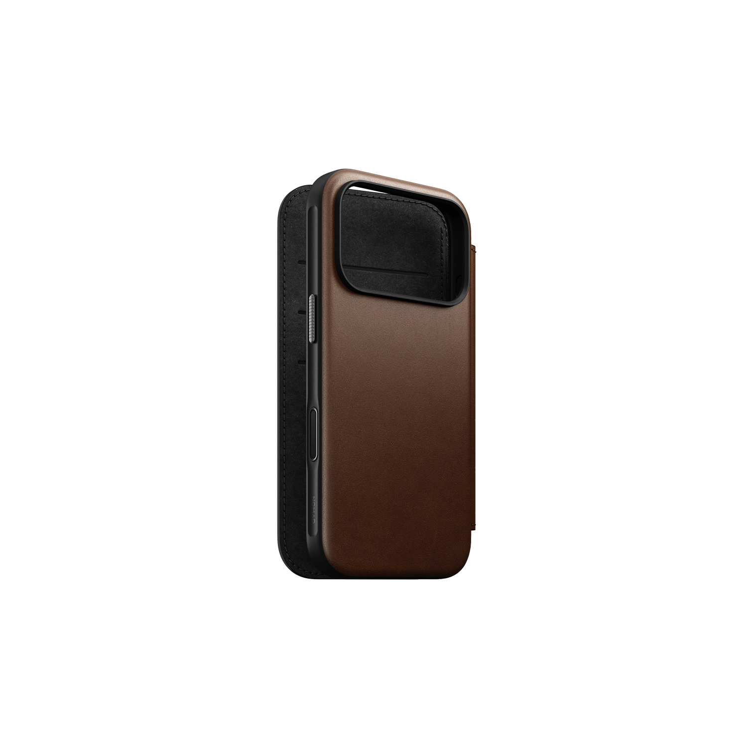 Nomad Modern Leather Folio with Nomad Leather for iPhone 17 Pro - Brown