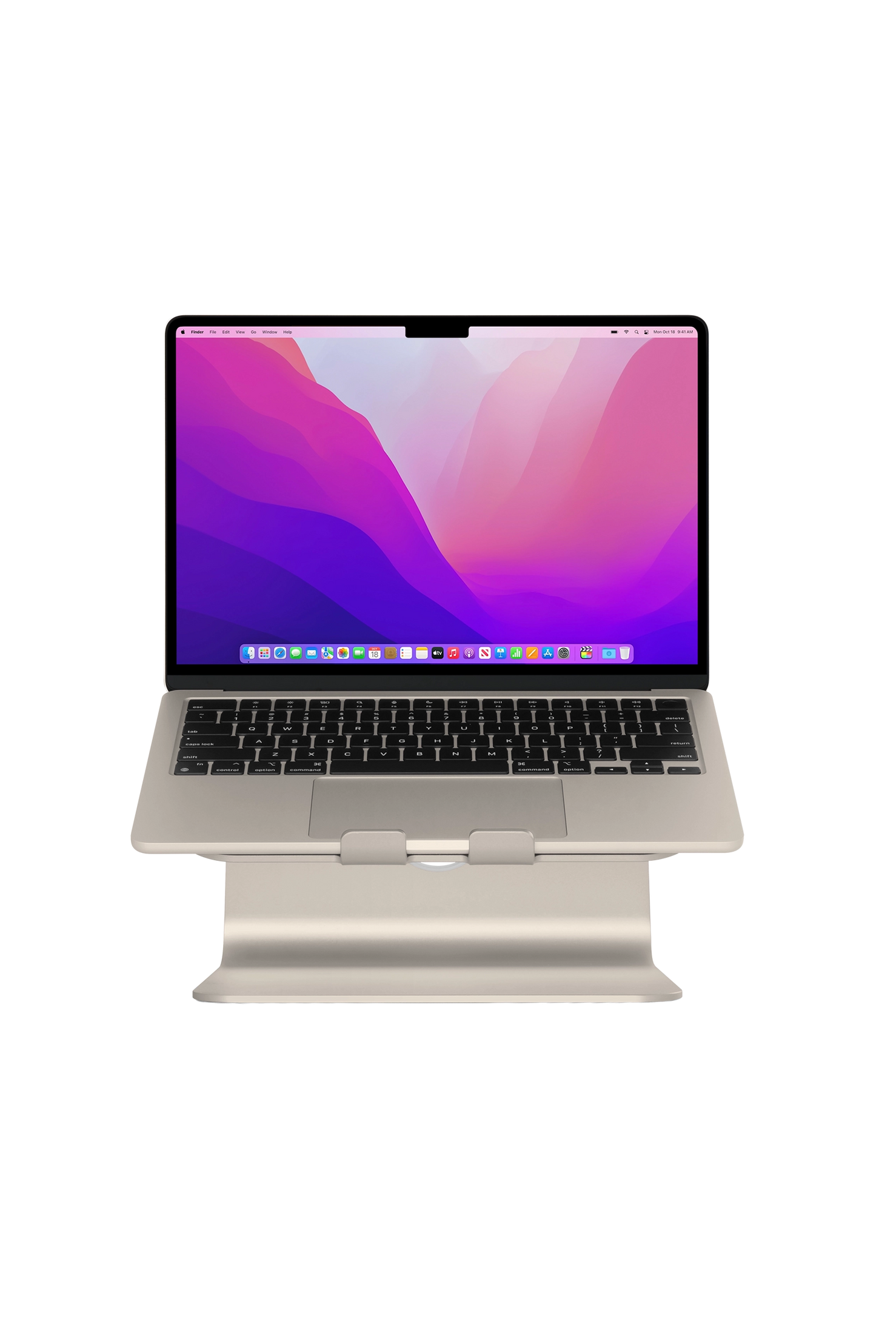 Rain Design mStand360 Laptop Stand w/ Swivel Base - Starlight