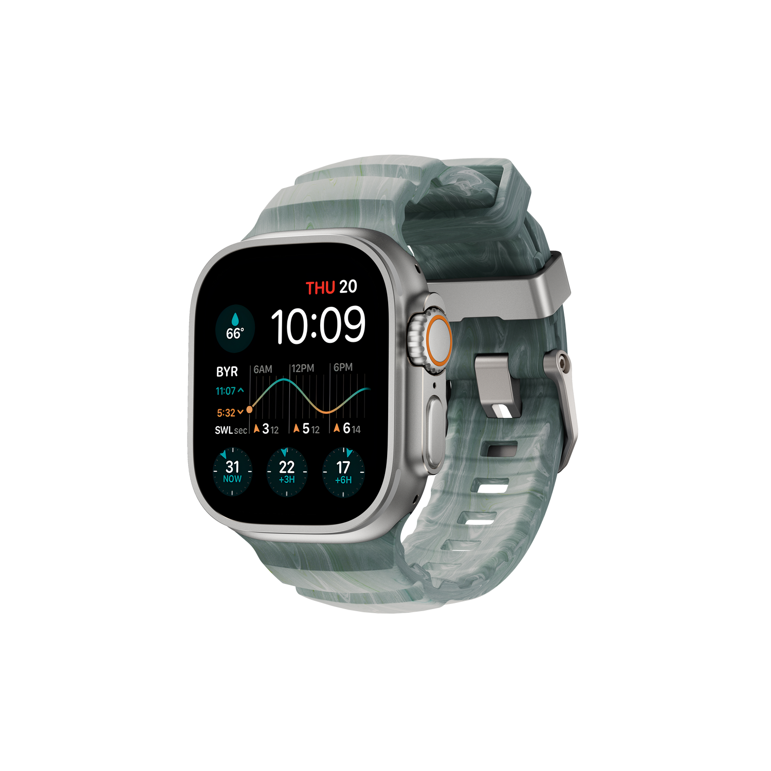 Nomad Rocky Point Band - 46/49mm - Natural Hardware - Sierra Stone