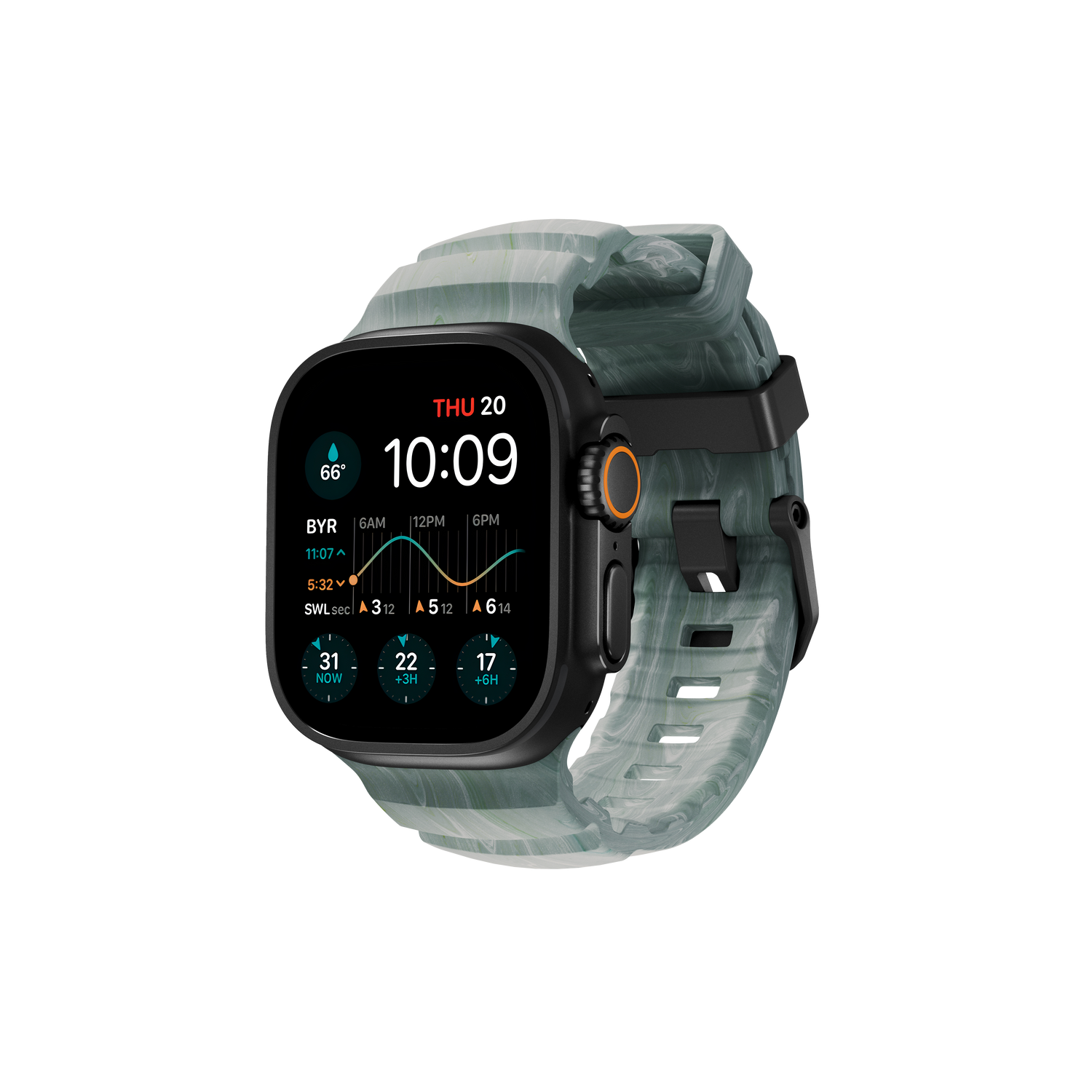 Nomad Rocky Point Band - 46/49mm - Black Hardware - Sierra Stone