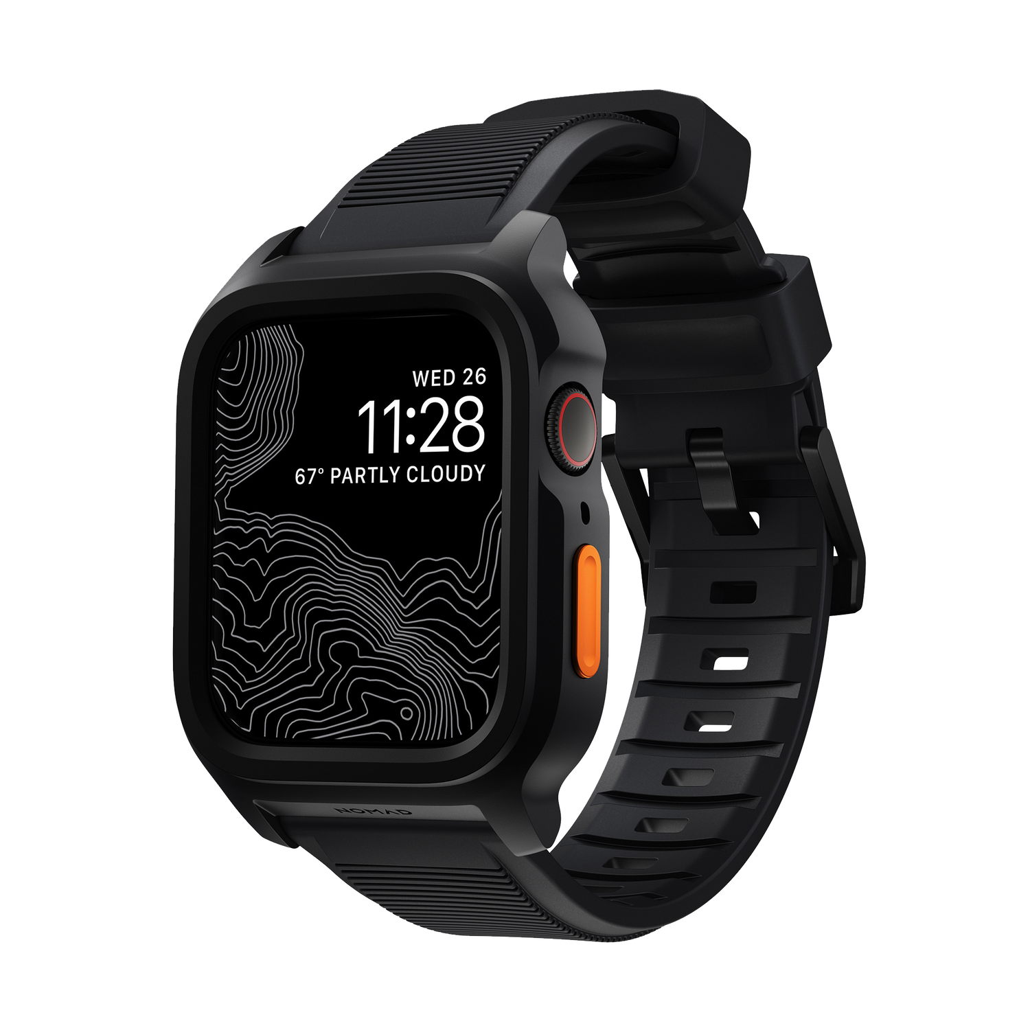 Nomad Rugged Case for Apple Watch - 44/45mm - Black