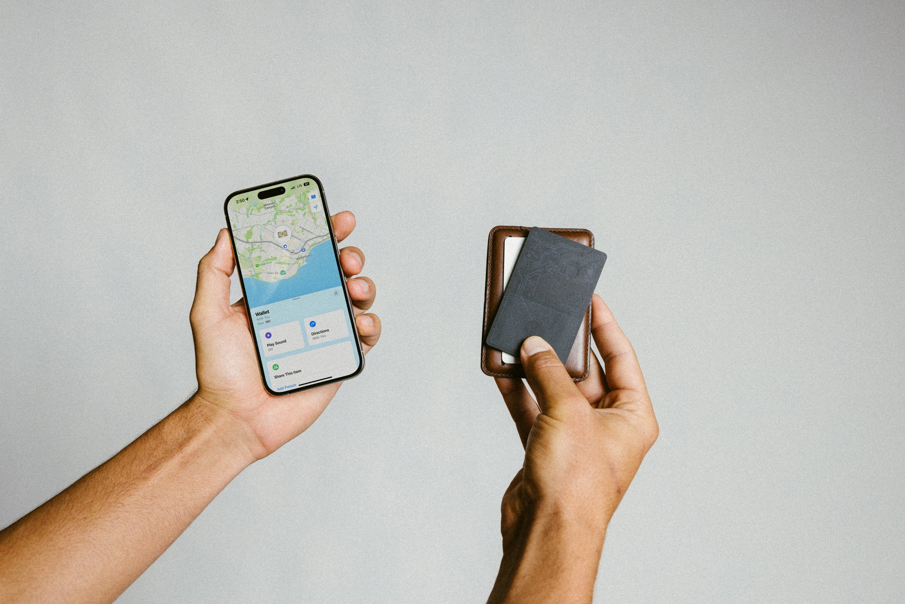 Nomad Tracking Card Air for Apple Find My - Black