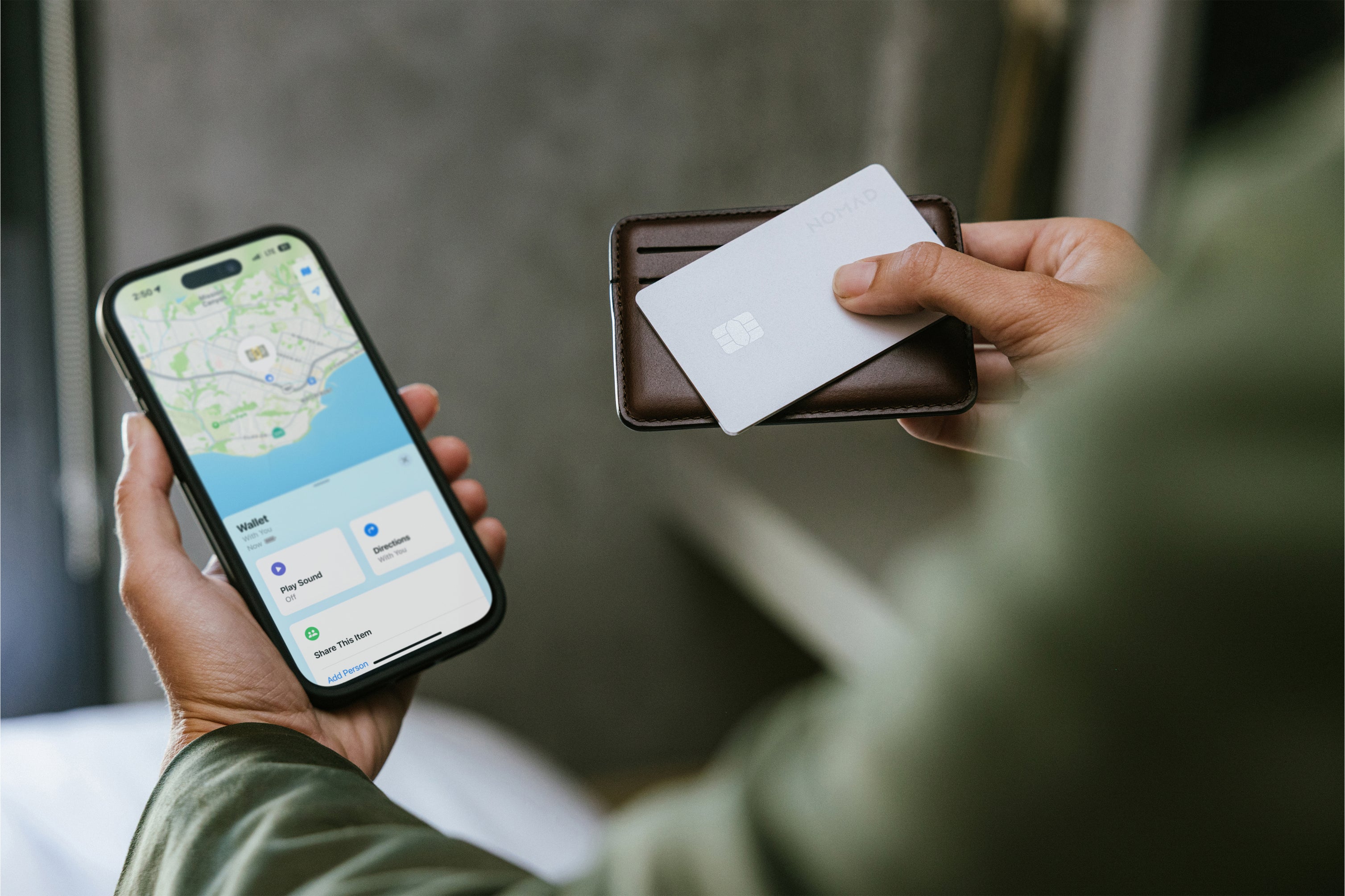 Nomad Tracking Card Pro for Apple Find My - White