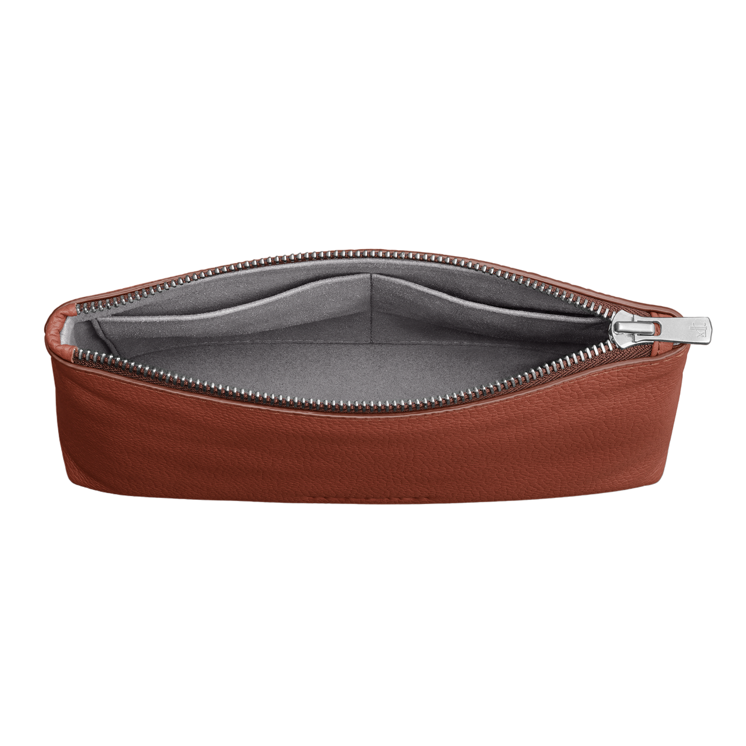 WOOLNUT Leather Pouch - Cognac