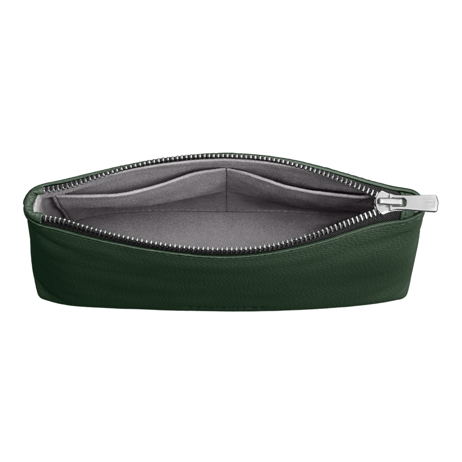 WOOLNUT Leather Pouch - Green