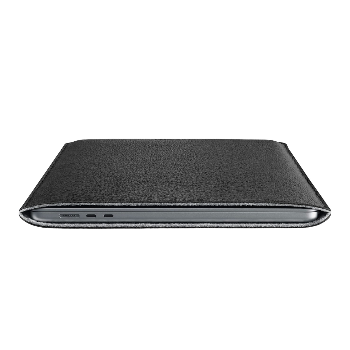 Woolnut Leather Sleeve for 15" MacBook Air - Black