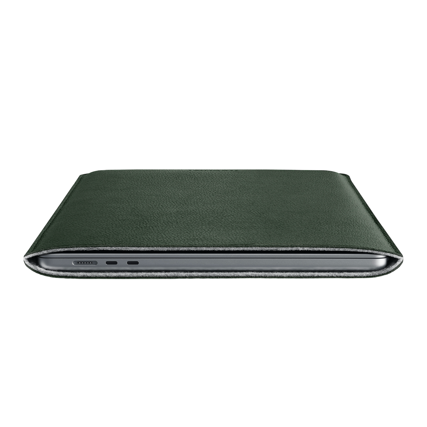 Woolnut Leather Sleeve for 15" MacBook Air - Green