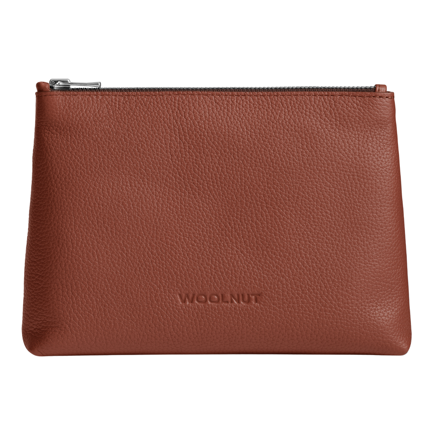 WOOLNUT Leather Pouch - Cognac