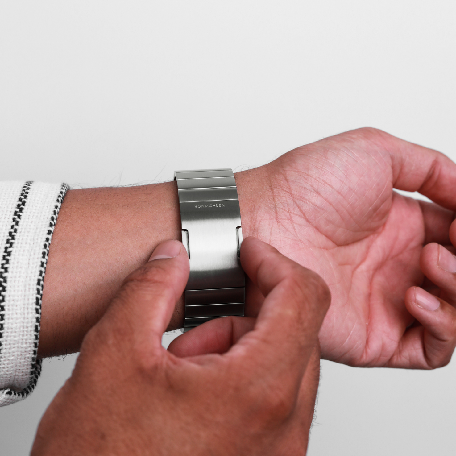 Vonmahlen Stainless Steel Link Bracelet Pro - 46/49mm - Desert Sand