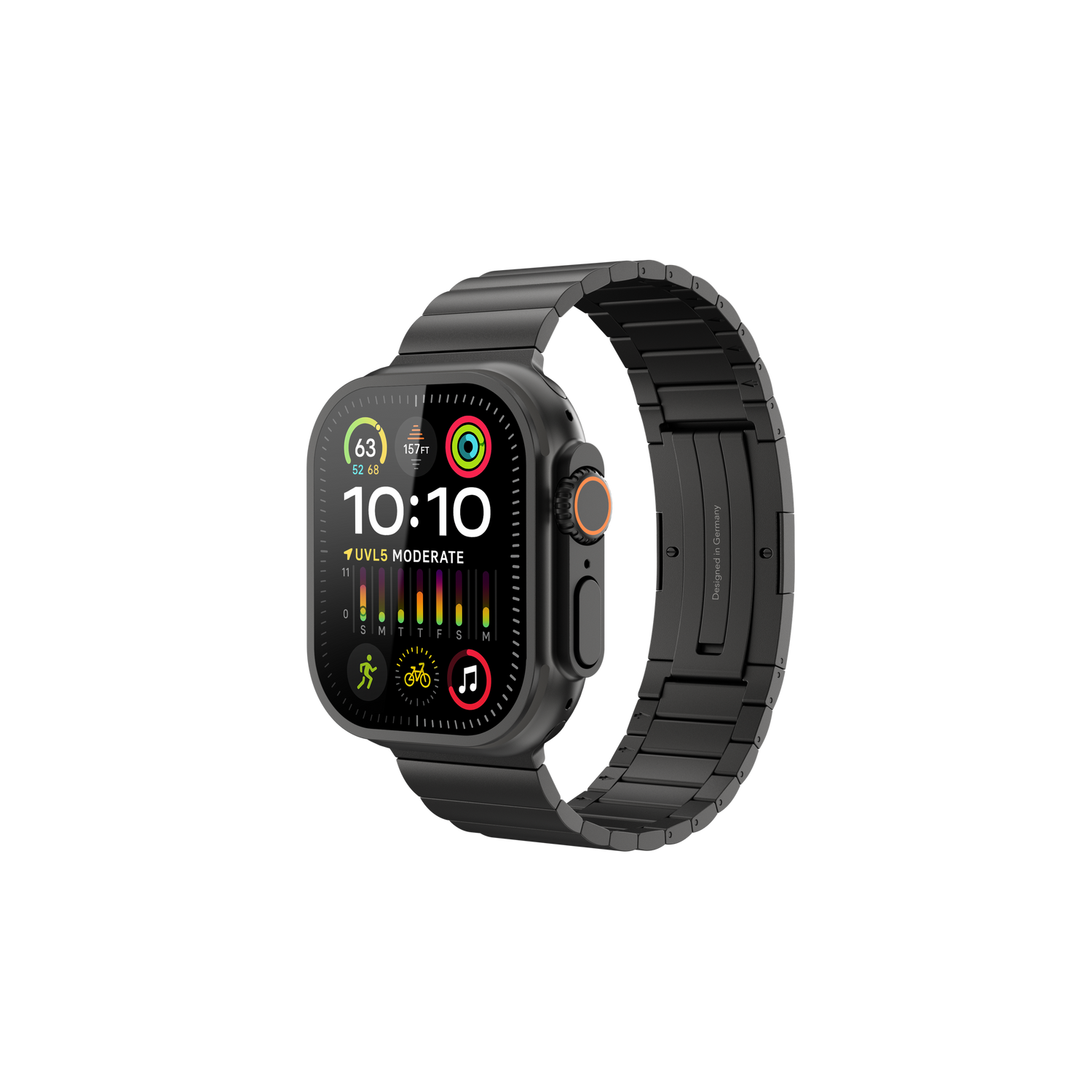 Vonmahlen Titanium Link Bracelet Pro - 46/49mm - Black