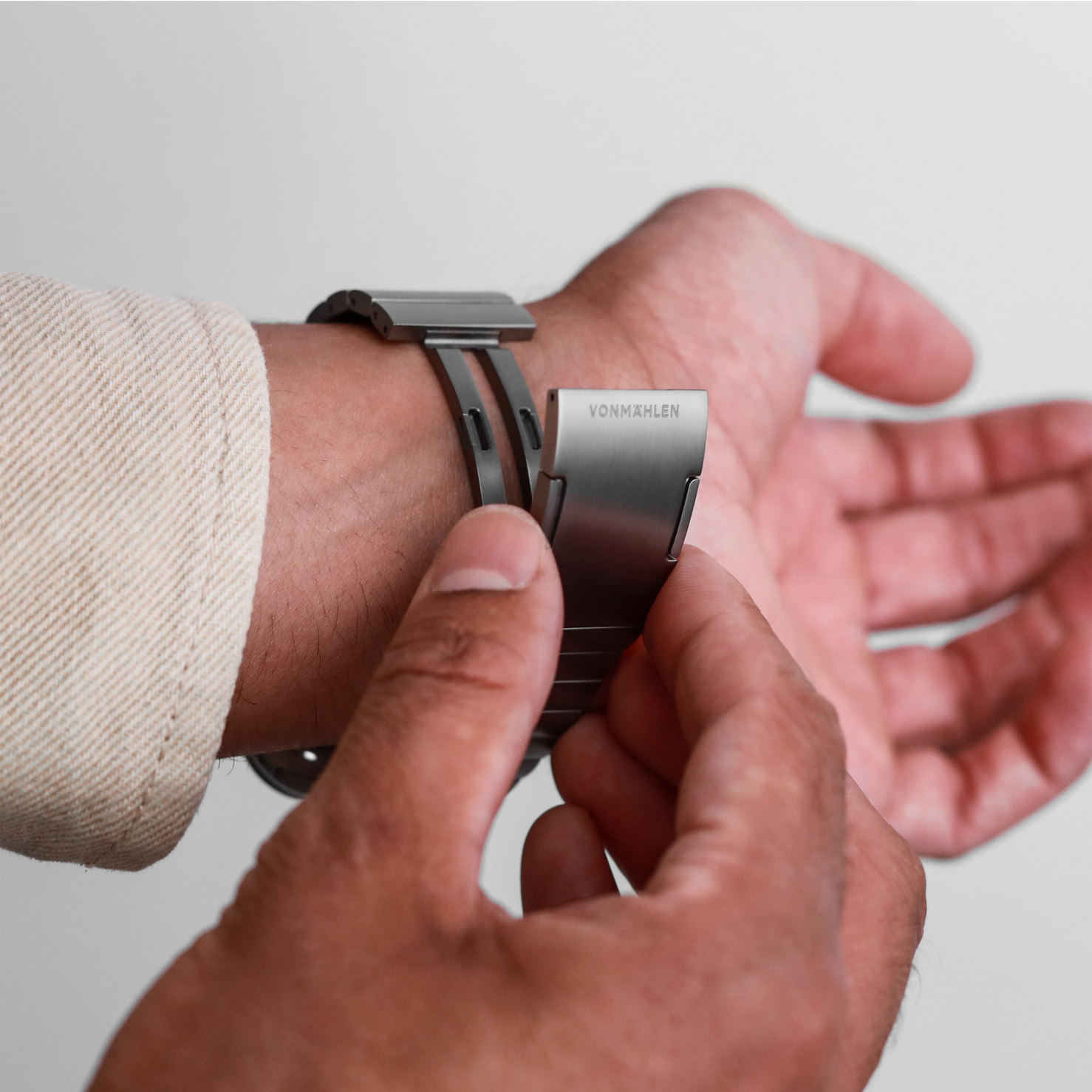 Vonmaehlen Titanium Link Bracelet Pro - 46/49mm - Nature