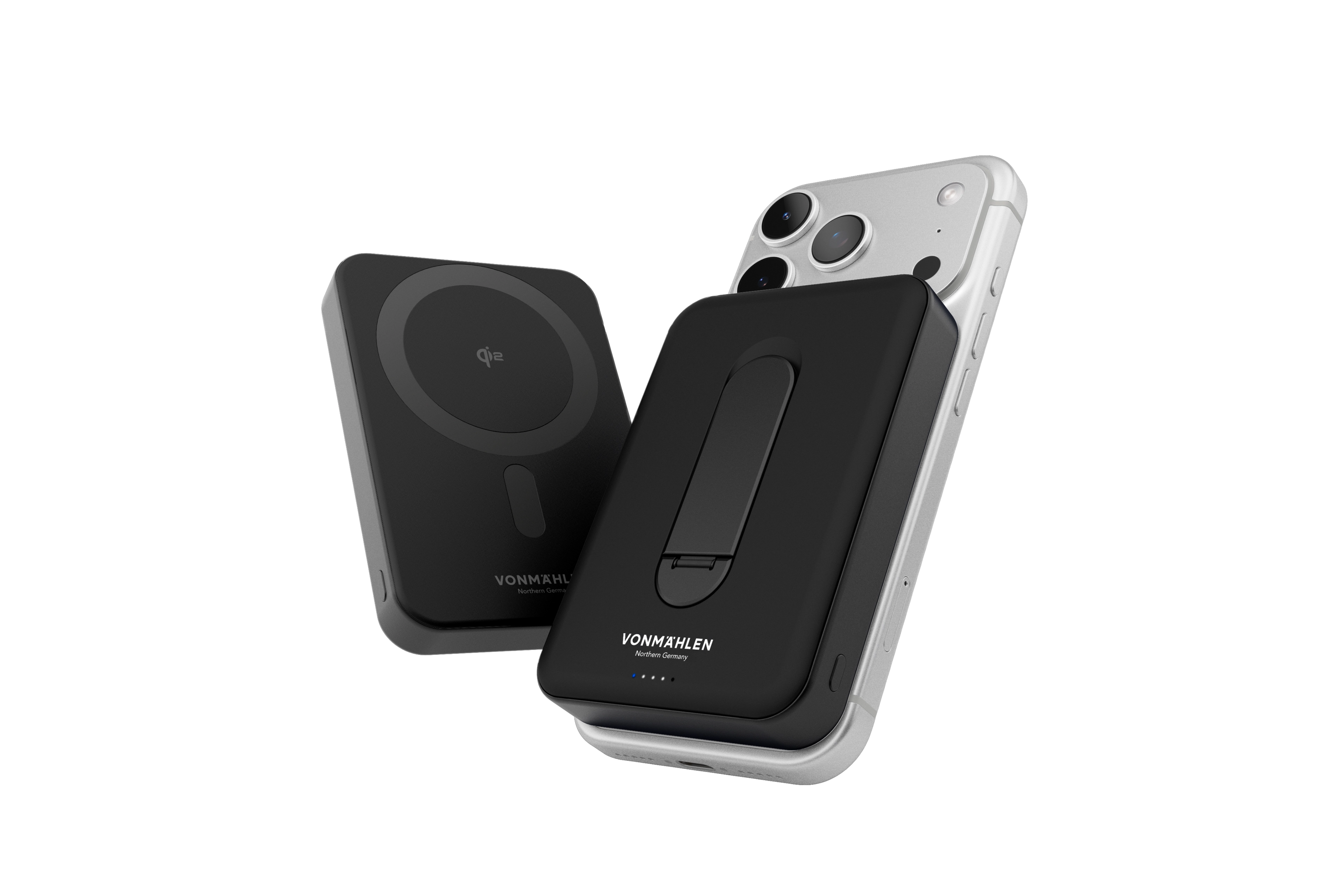 Vonmahlen Evergreen Mag Pro 10,000 mAh Power Bank with Kickstand - Black