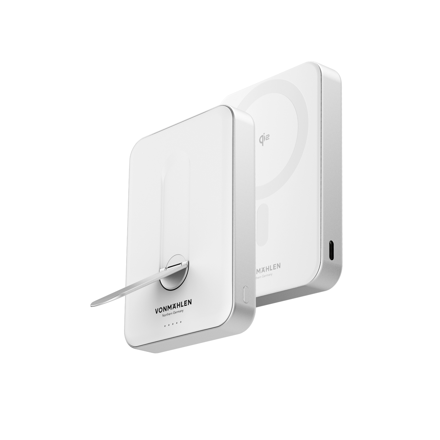 Vonmahlen Evergreen Mag Pro 10,000 mAh Power Bank with Kickstand - White