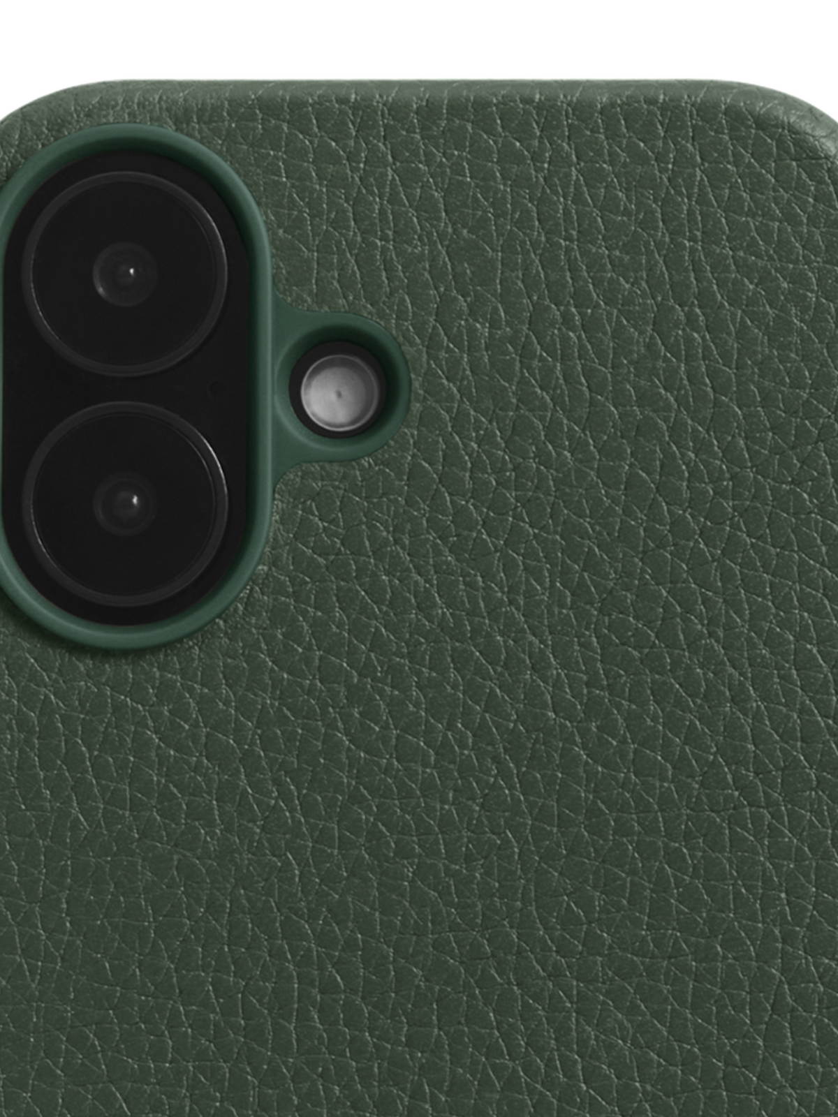Woolnut Leather Case for iPhone 16 - Green