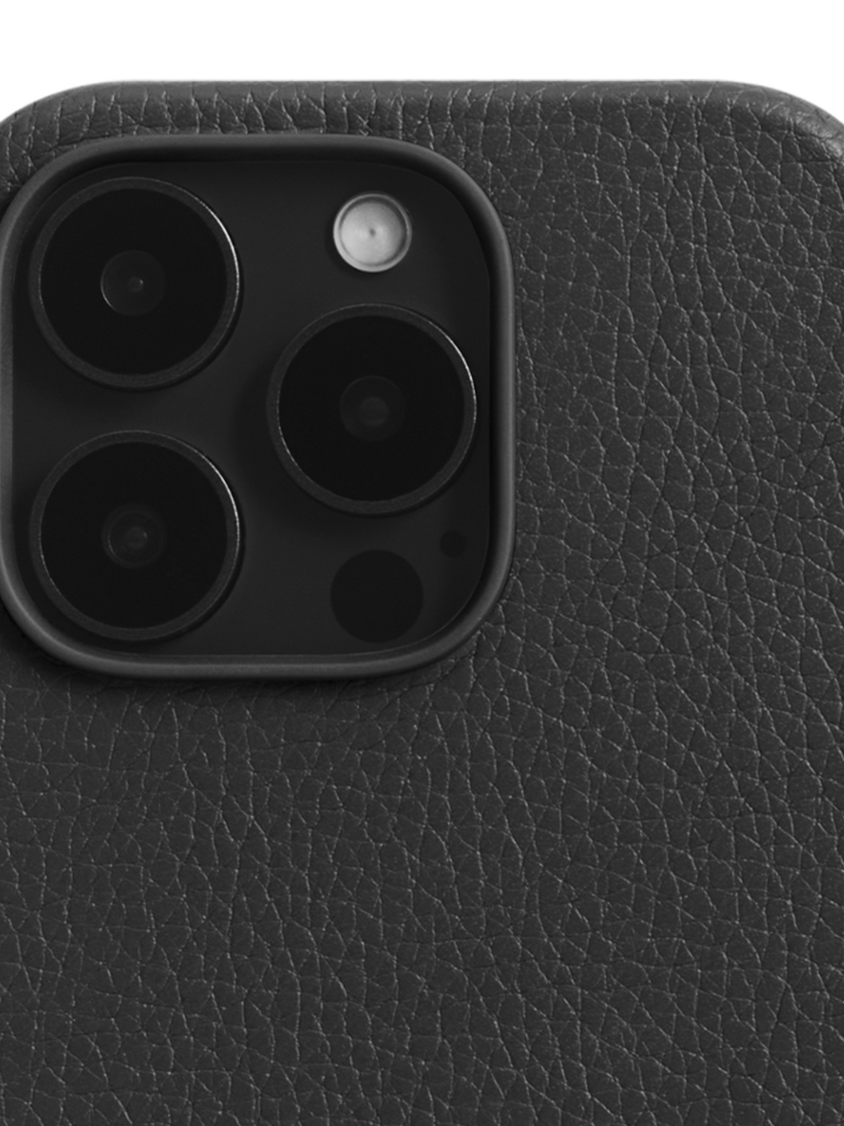 Woolnut Leather Case for iPhone 16 Pro - Black