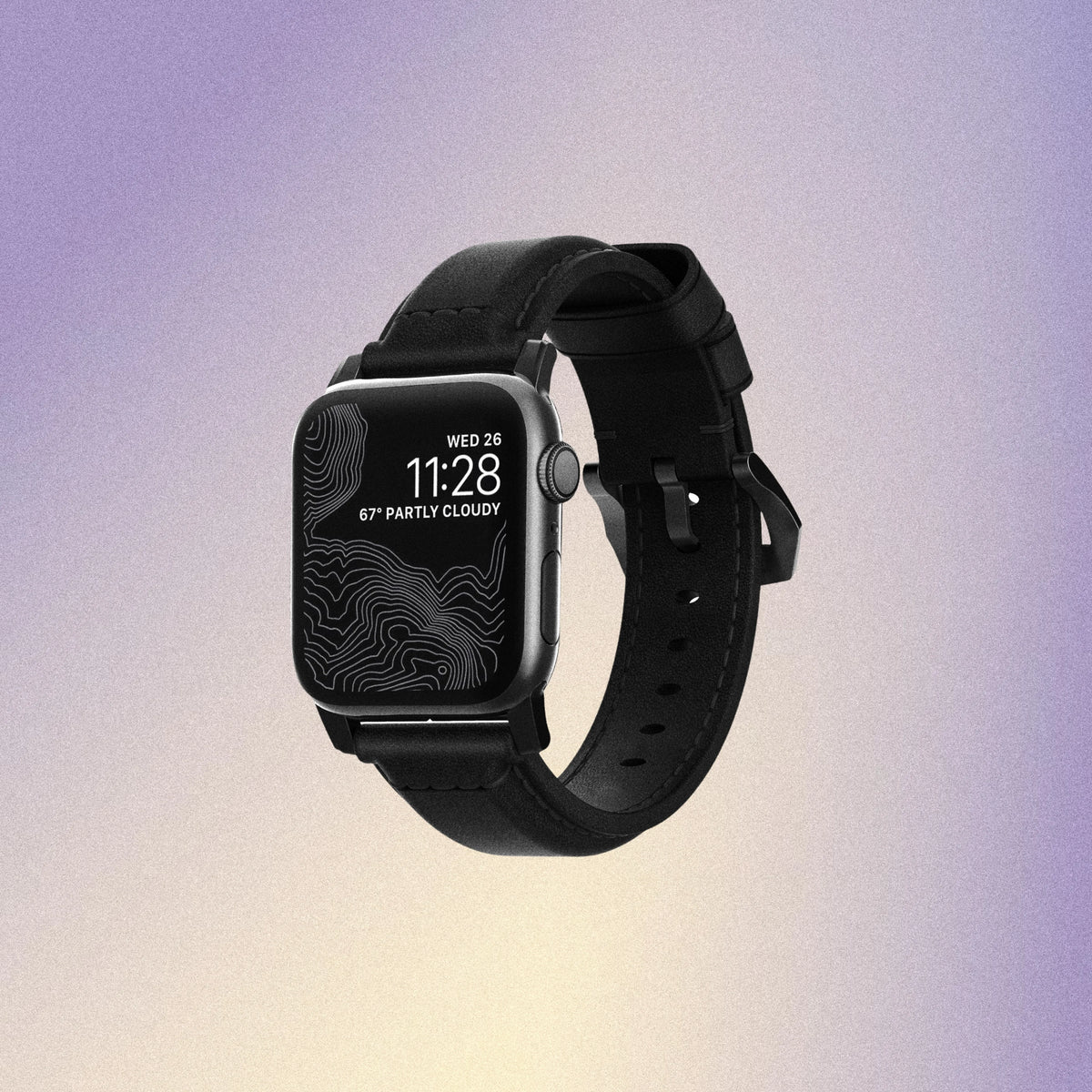 Nomad Traditional Band - 46/49mm - Black Hardware - Black