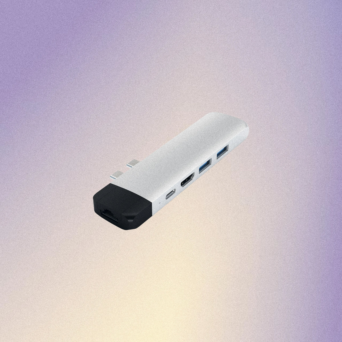 Satechi Dual USB-C Pro Hub With Ethernet & 4K HDMI - Silver