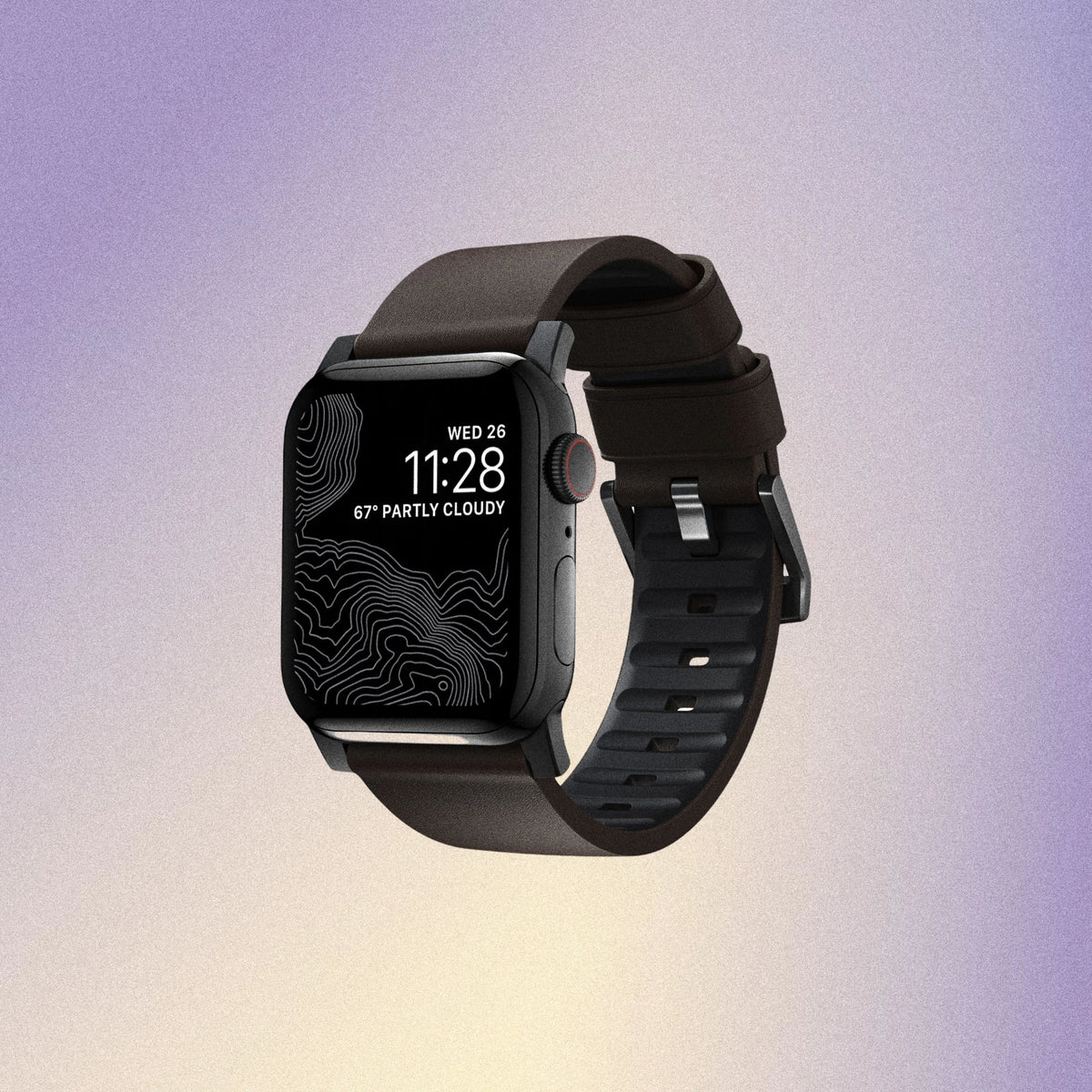 Nomad Active Band Pro - 46/49mm - Black Hardware - Brown