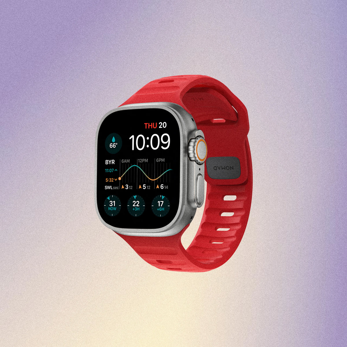 Nomad Sport Band - 46/49mm - Night Watch Red