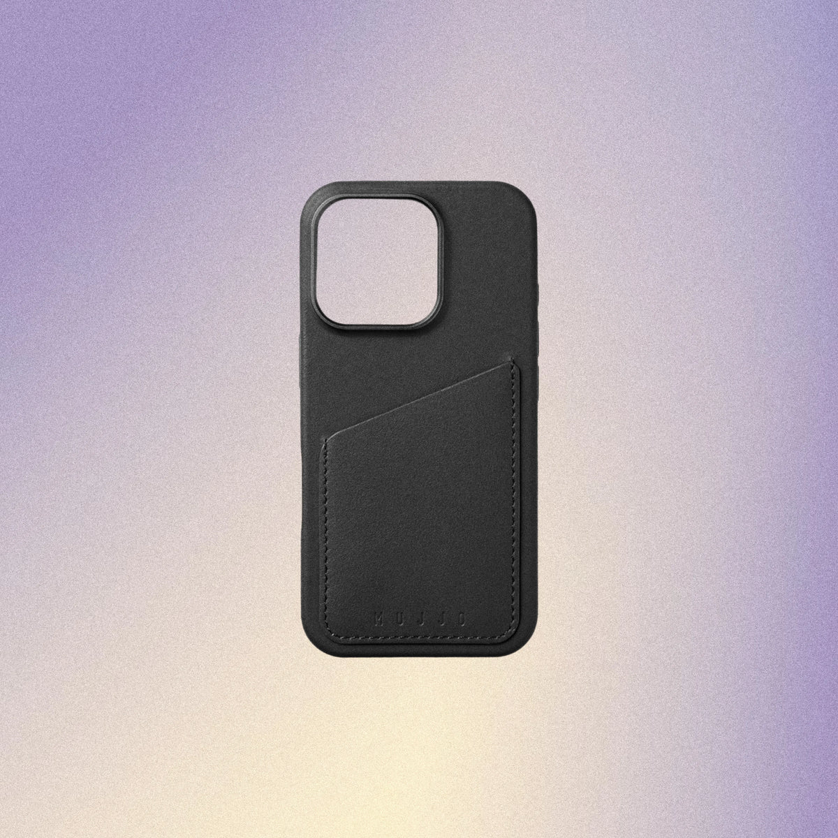 Mujjo Full Leather Wallet Case for iPhone 16 Pro - Black
