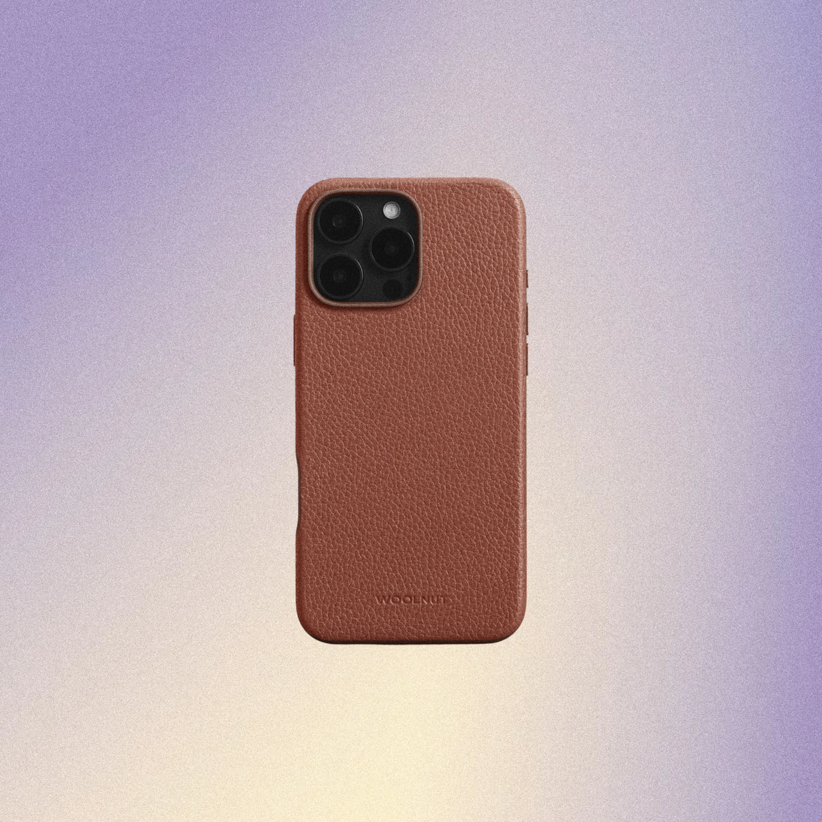Woolnut Leather Case for iPhone 16 Pro Max - Cognac