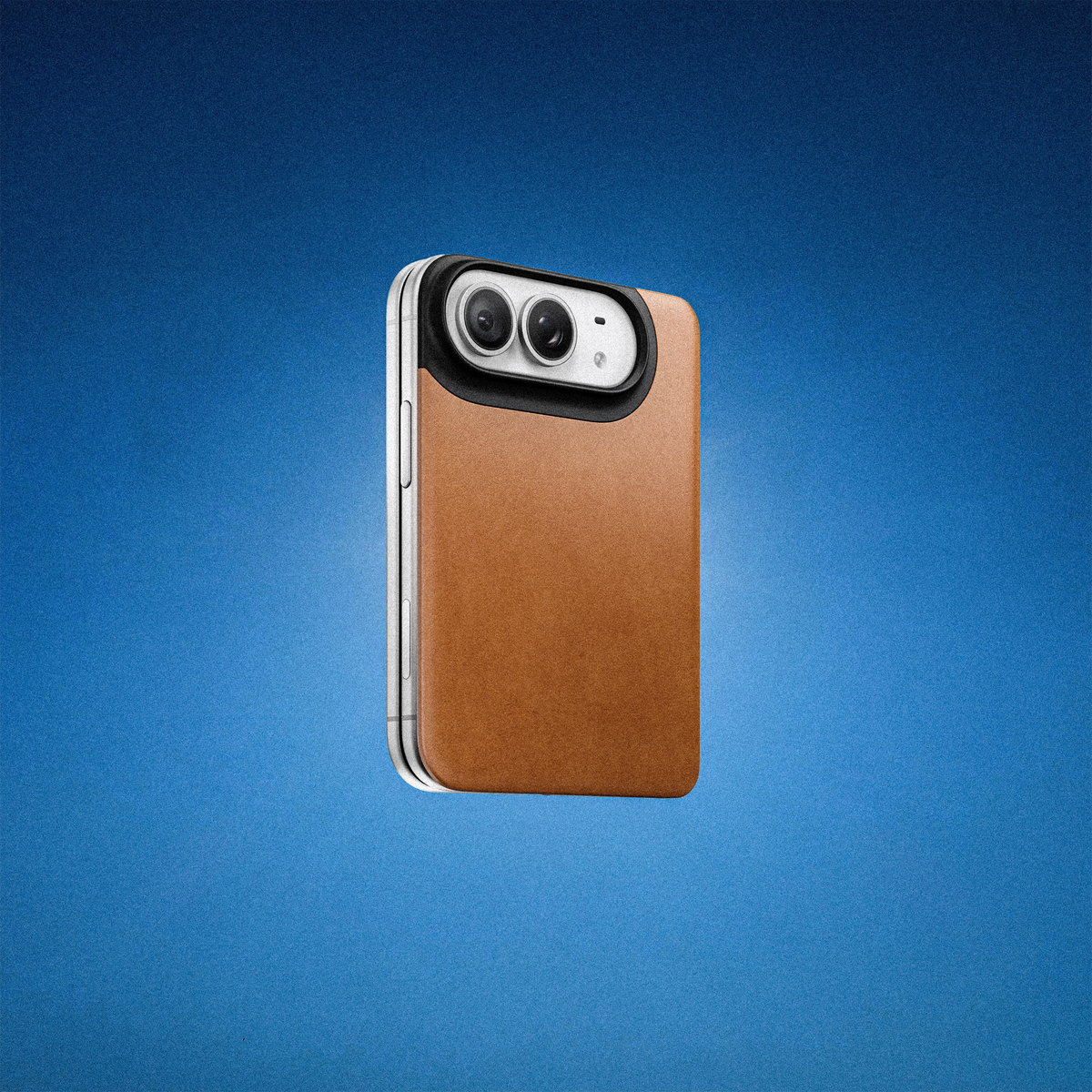 Nomad Magnetic Back with Horween Leather for iPhone Duo - Saddle