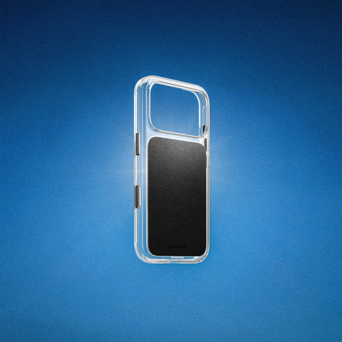 Nomad Clear Case with Horween Leather for iPhone 18 Pro - Black
