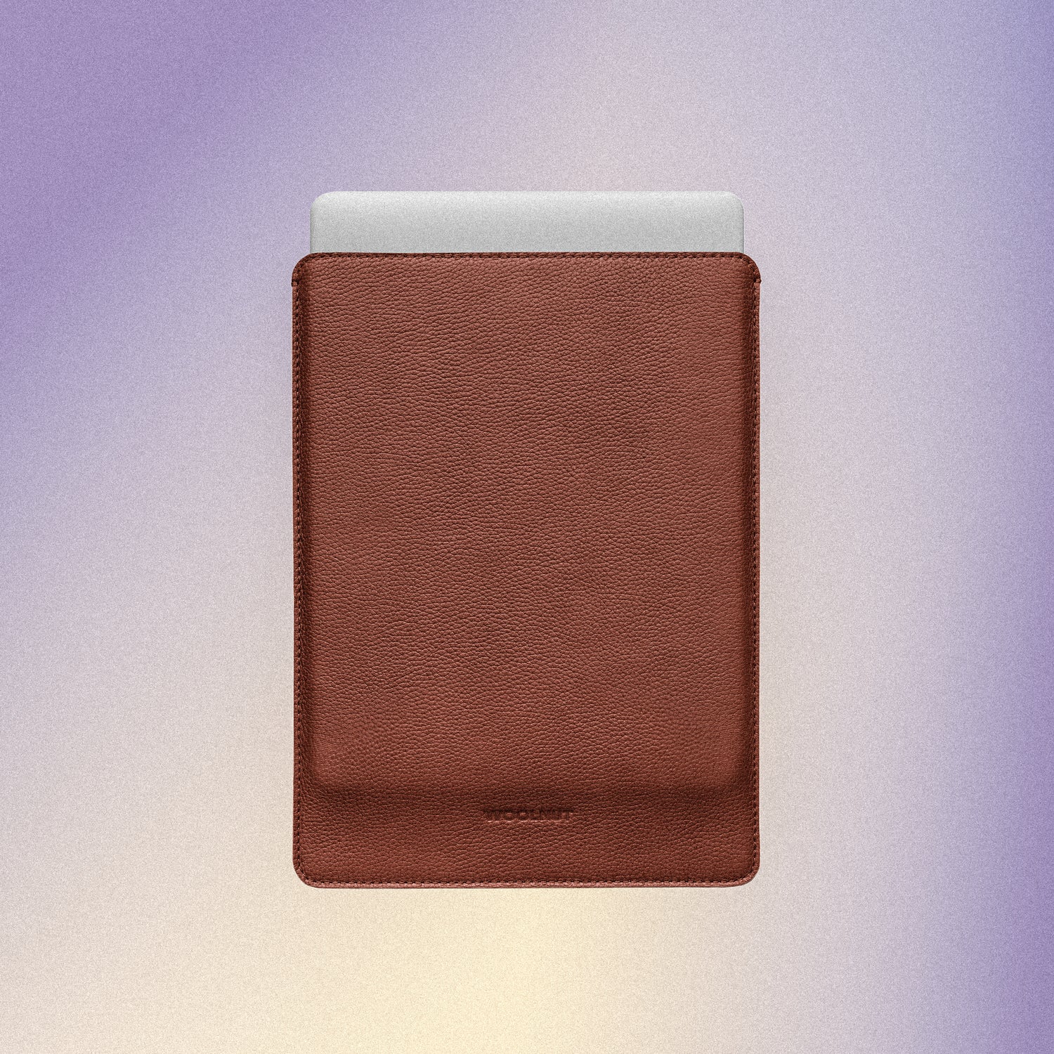 Woolnut Leather Sleeve for MacBook Neo - Cognac