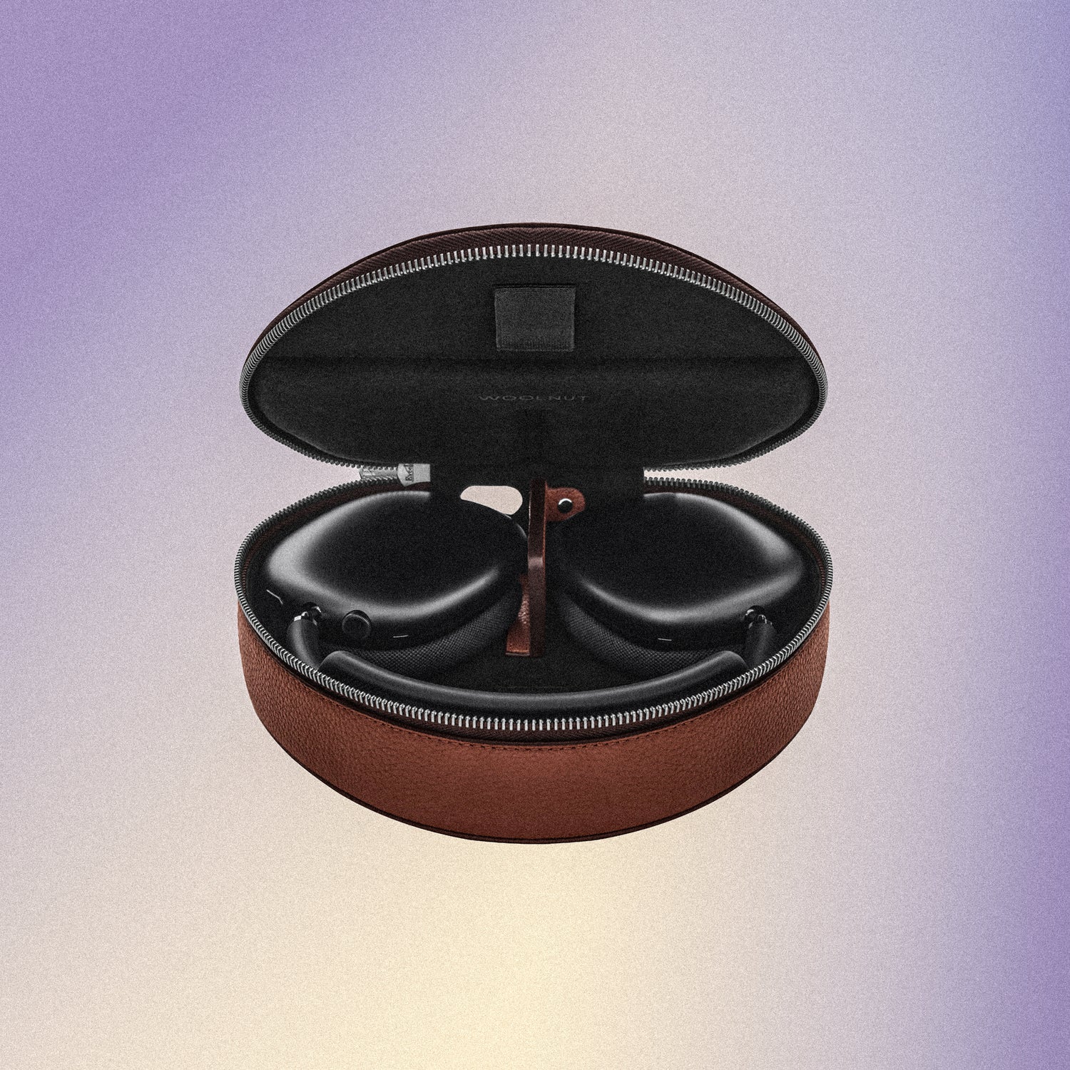 Woolnut Leather Case for AirPods Max - Cognac