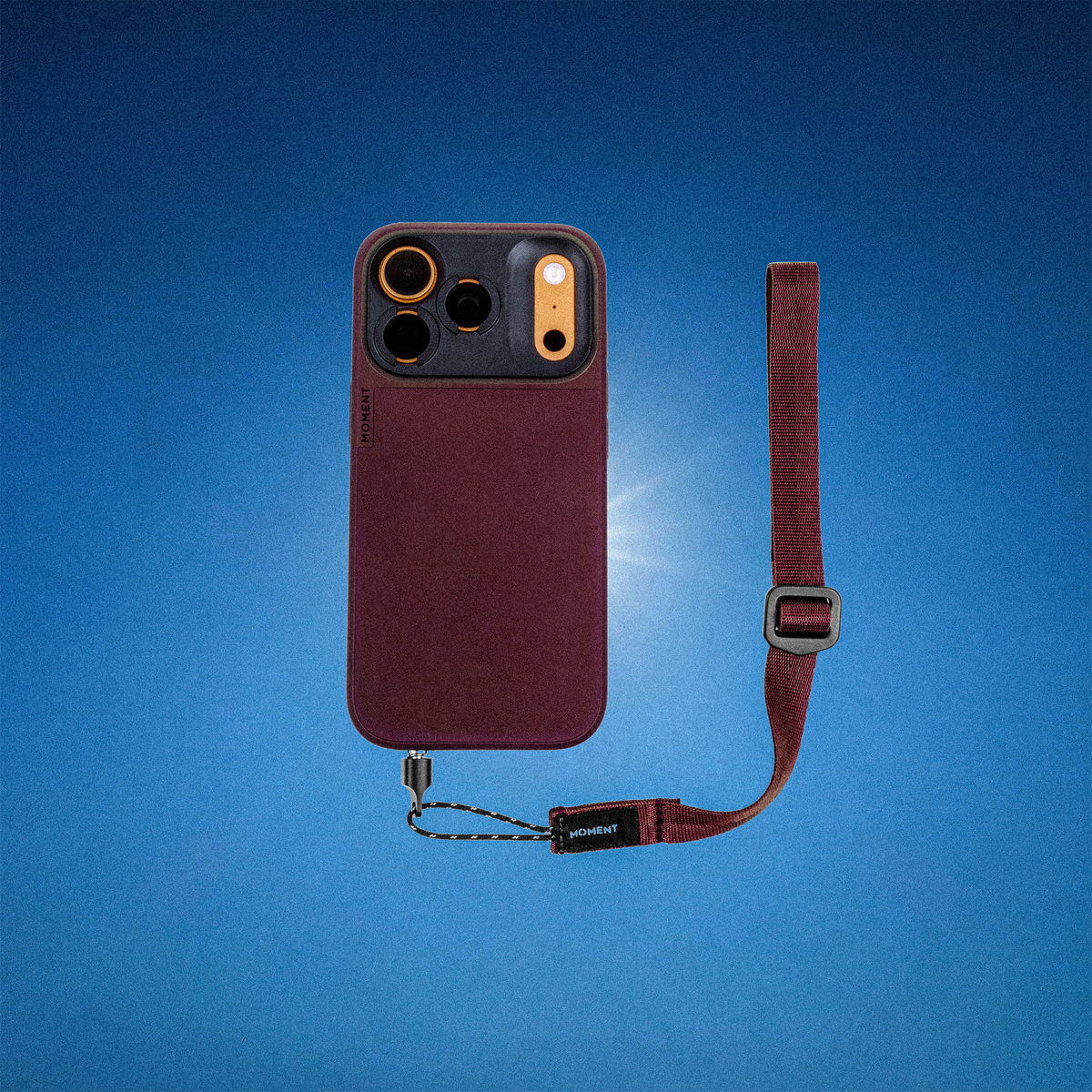 Moment Mobile Adjustable Wrist Strap - Burgundy