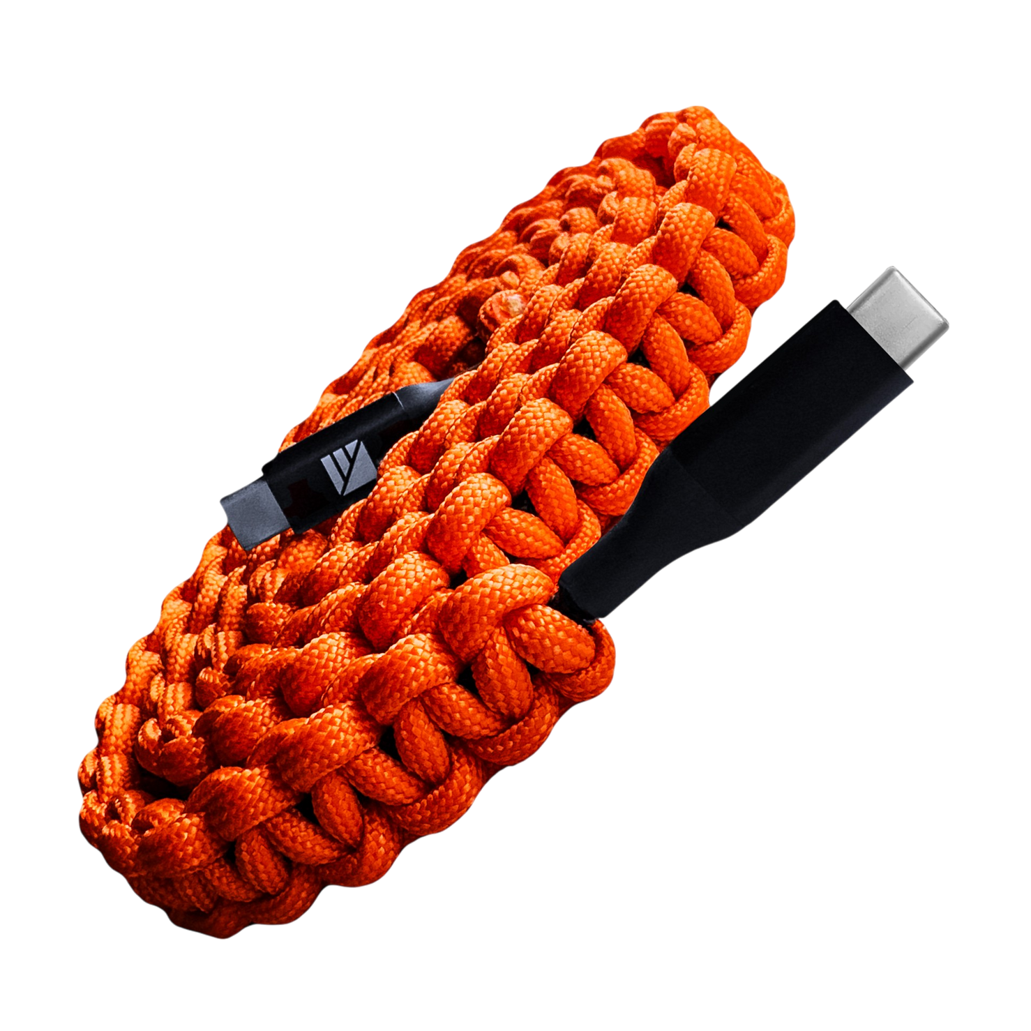 Dark Energy Paracord USB-C Cable - Hi-Vis Orange