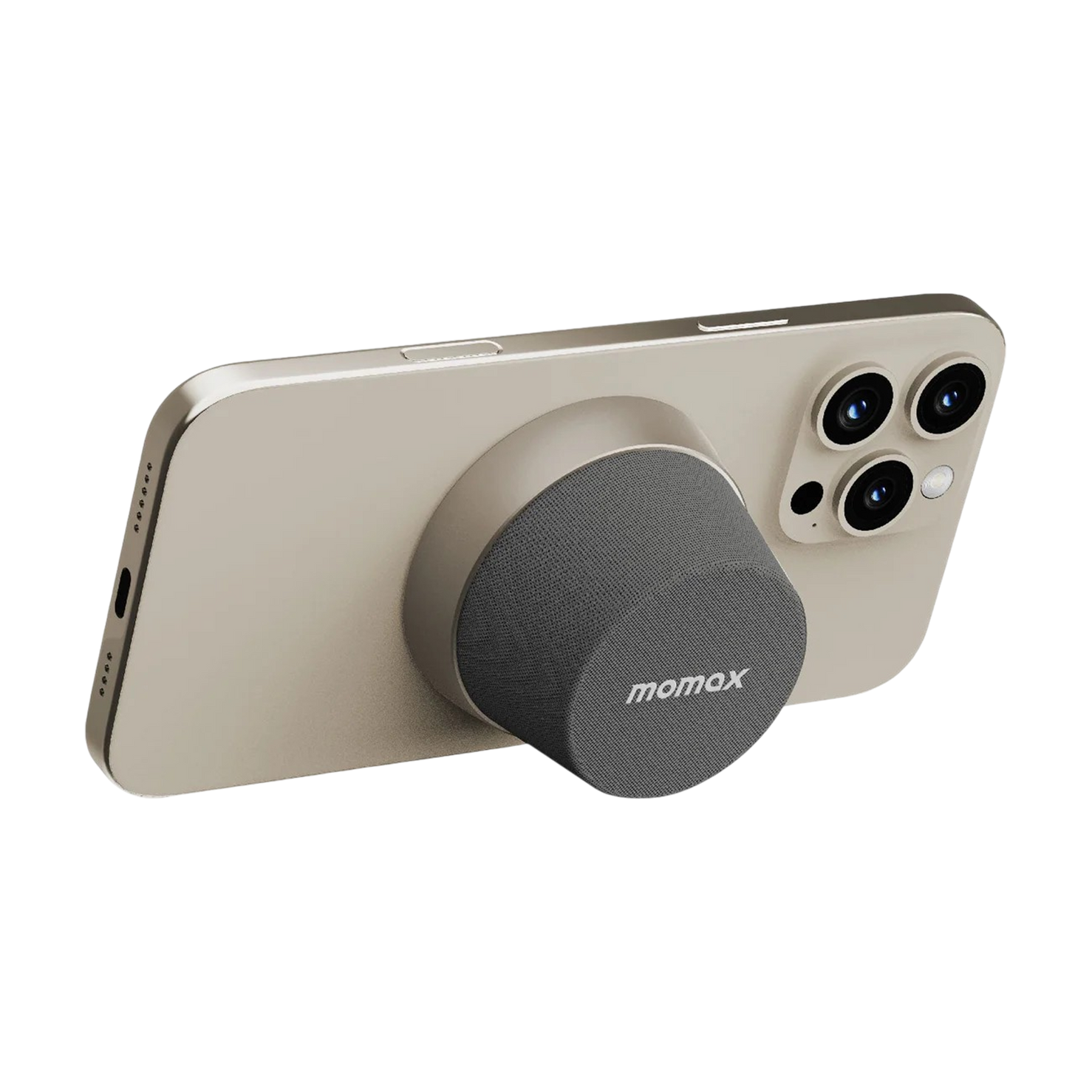 Momax 1-Vibe Go Magnetic Portable True Wireless Speaker - Titanium