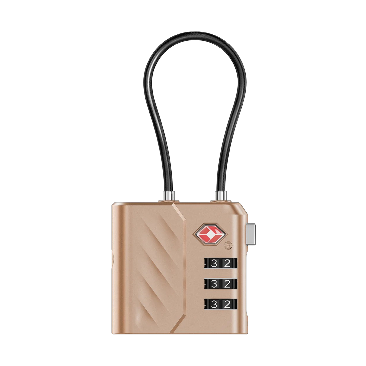 Momax PinLock Find My Locator with TSA Padlock - Sandstone