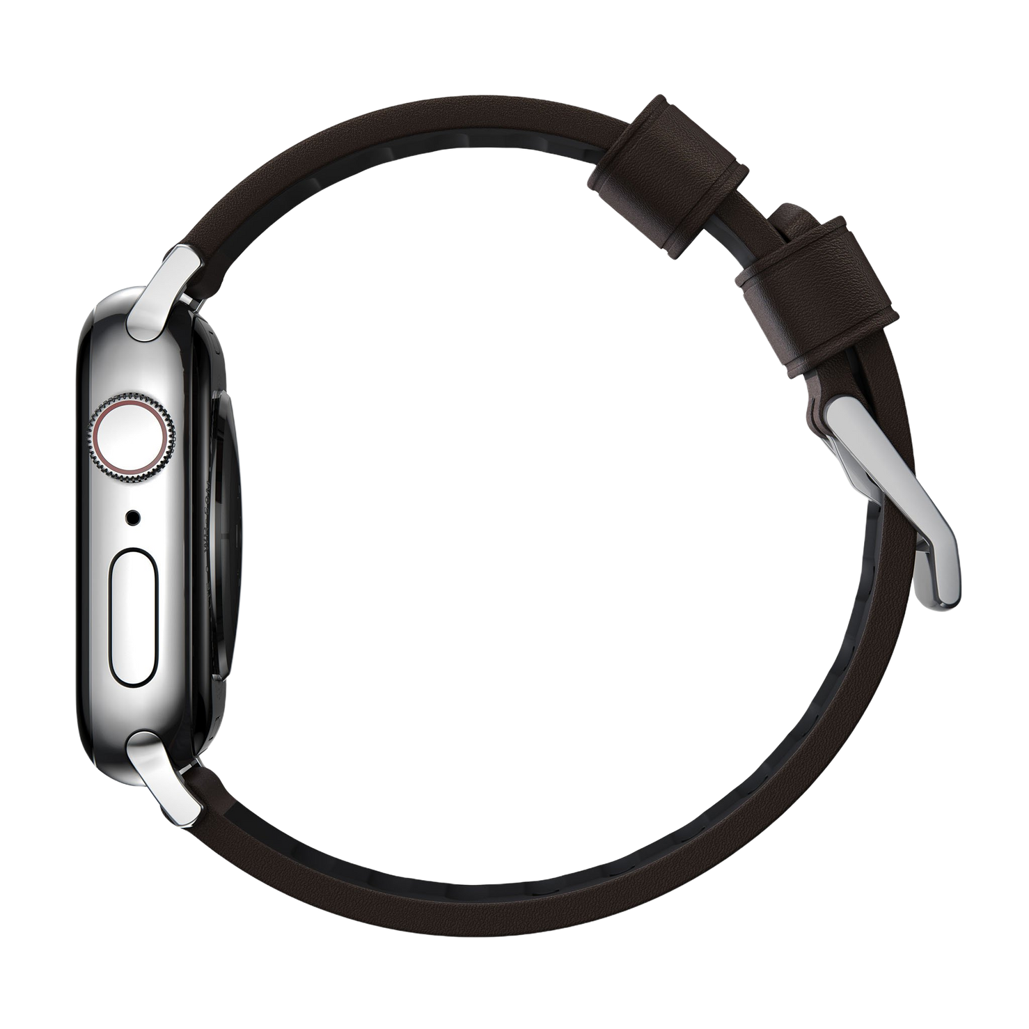 Nomad Active Band Pro - 46/49mm - Brown - Silver Hardware