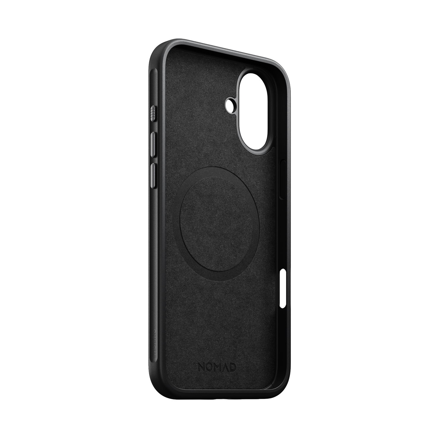 Nomad Modern Leather Case for iPhone 16 Plus - Black
