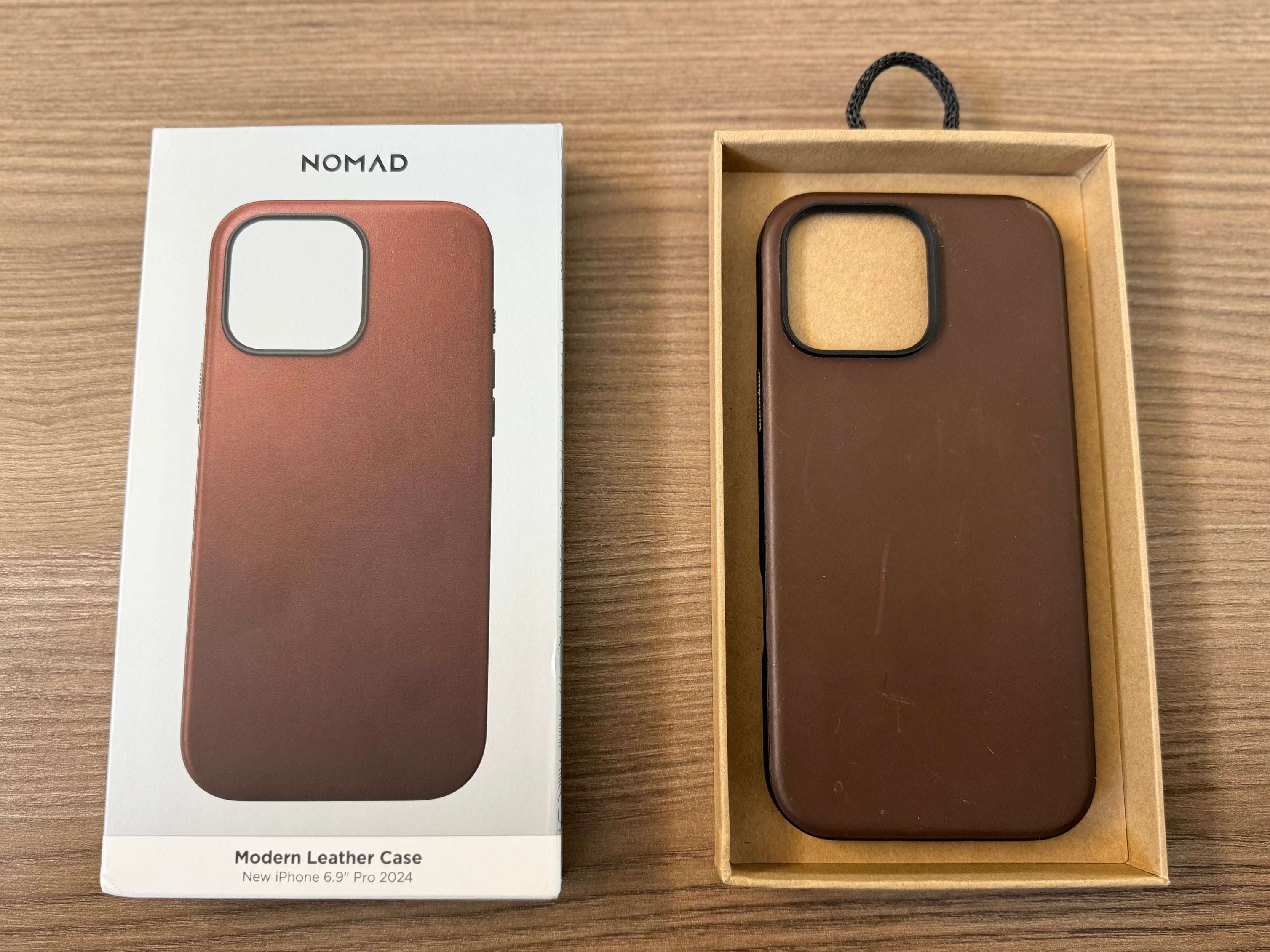 Nomad Modern Leather Case for iPhone 16 Pro Max - Brown - Open Box